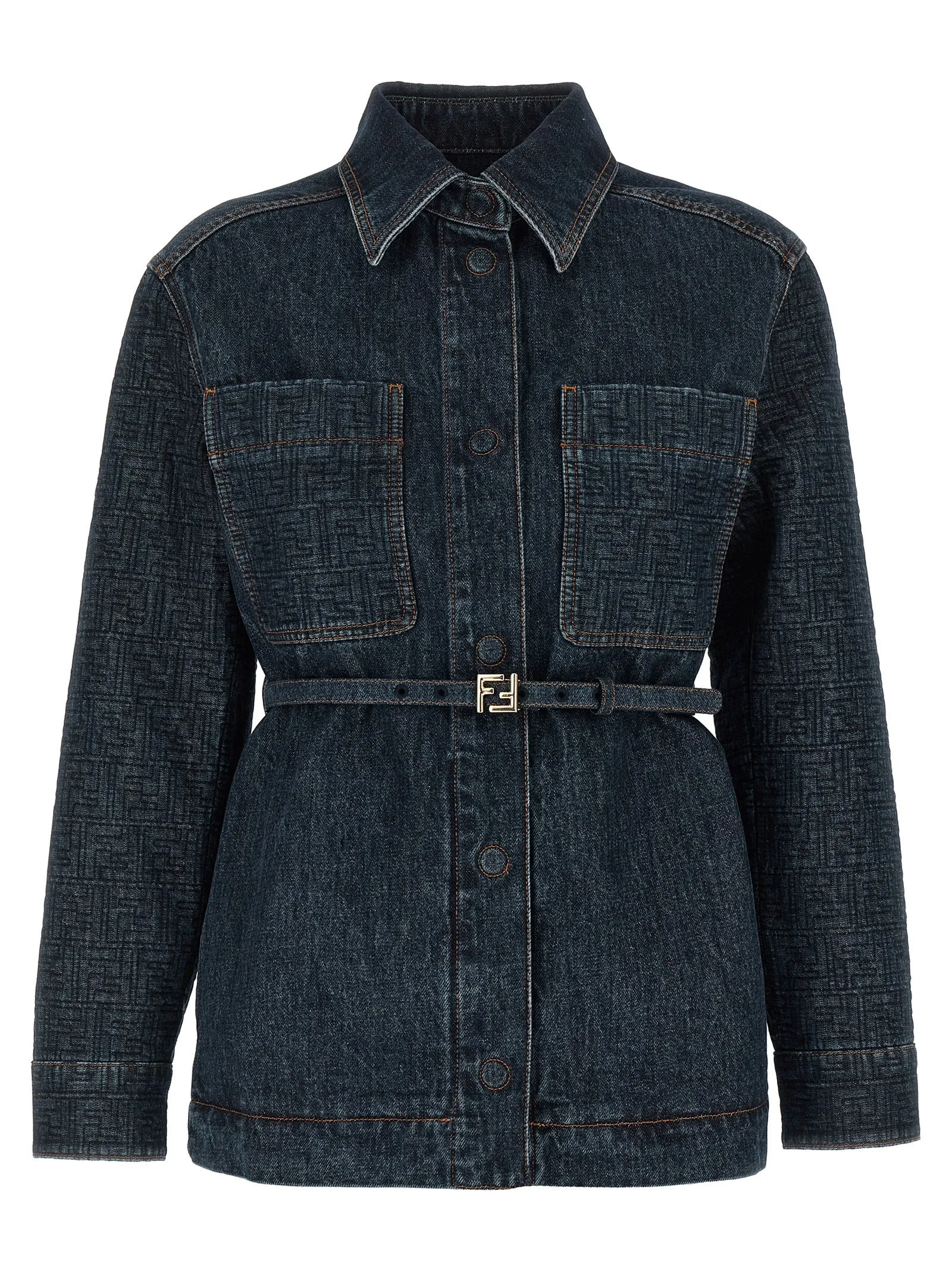 'FF' denim jacket sold by Lord & Taylor