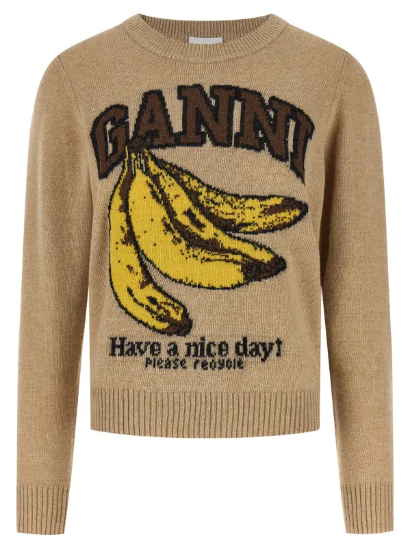 'Banane' sweater made by Ganni