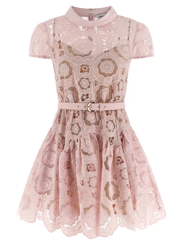 'Pink Floral Lace Mini' dress sold by Lord & Taylor