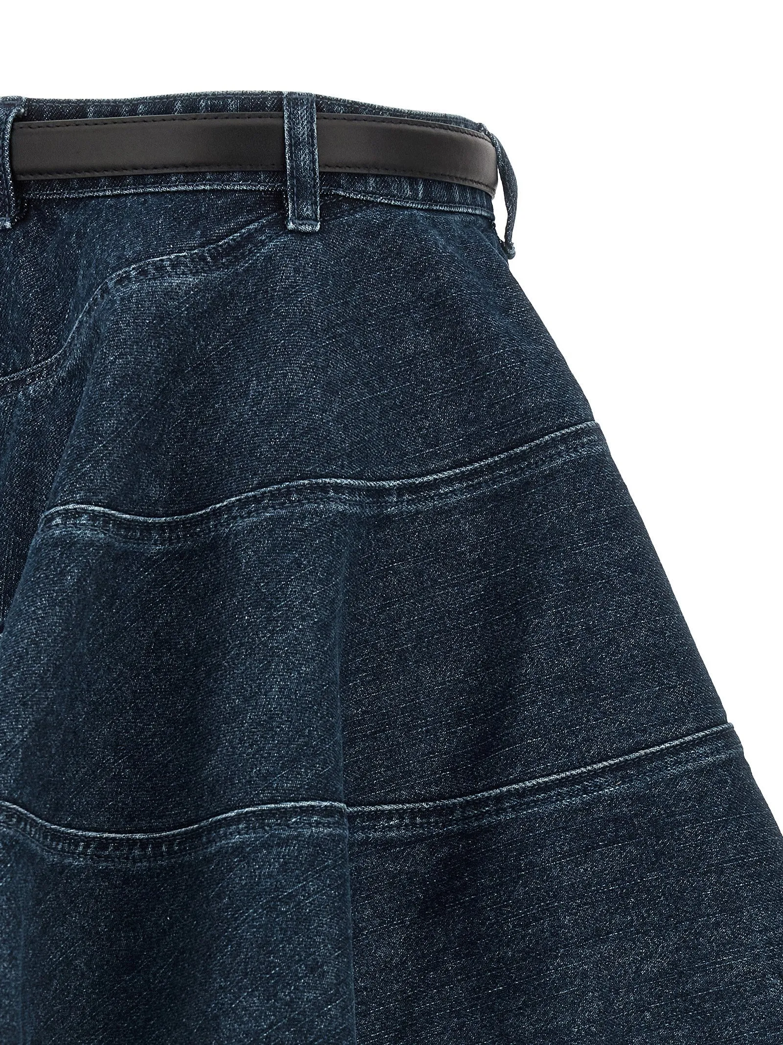'Flared Denim Mini' skirt sold by Lord & Taylor product image thumbnail 4