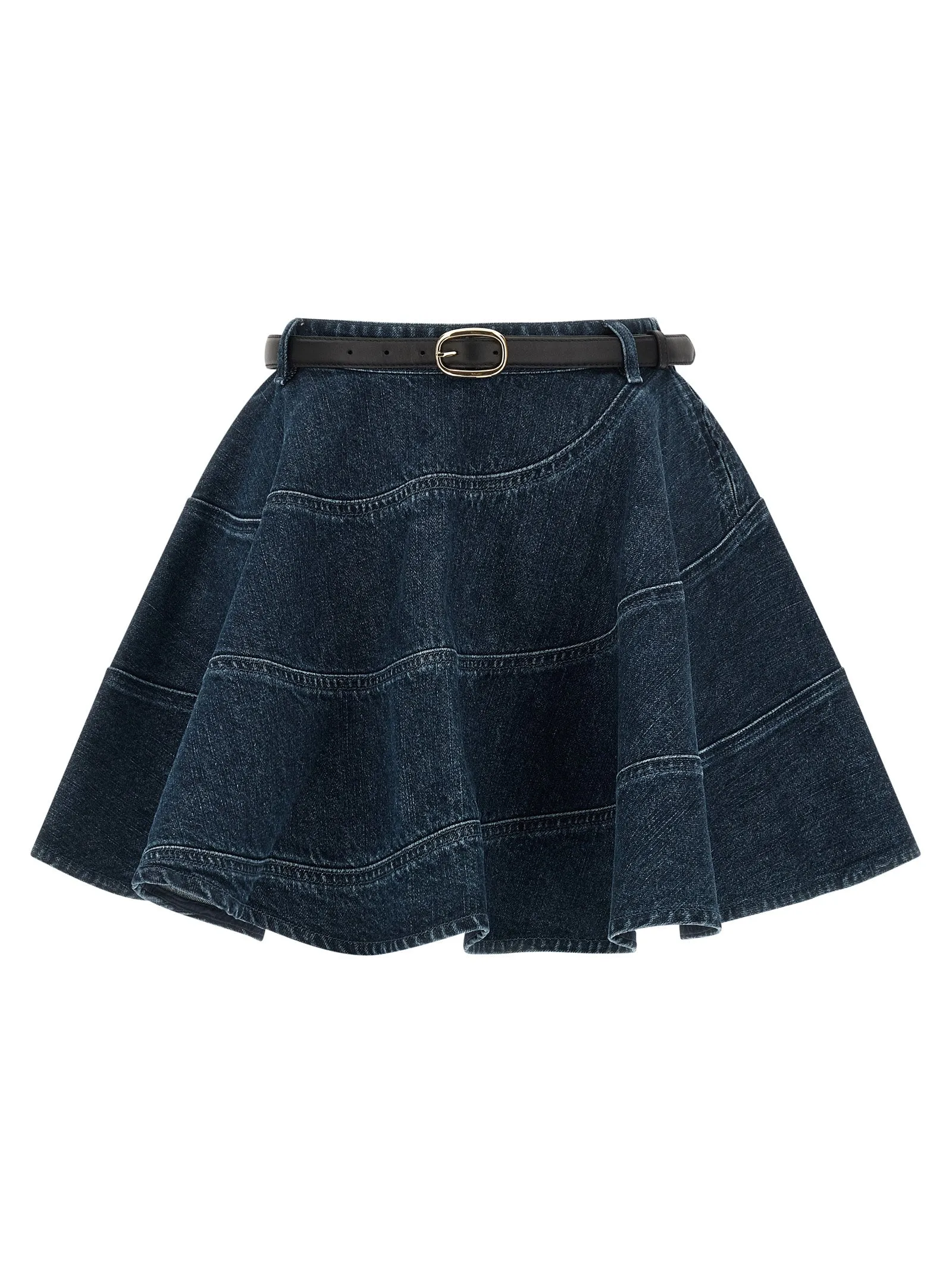 'Flared Denim Mini' skirt sold by Lord & Taylor