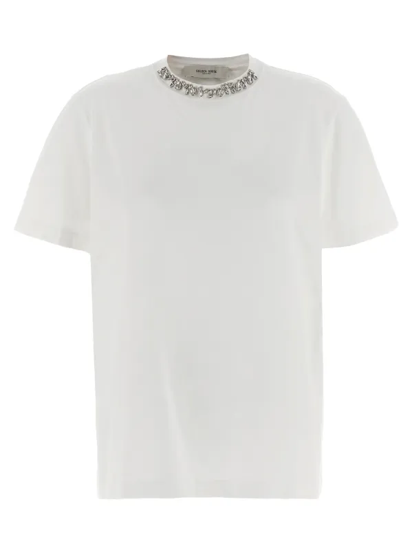 Crystal crew neck t-shirt sold by Lord & Taylor