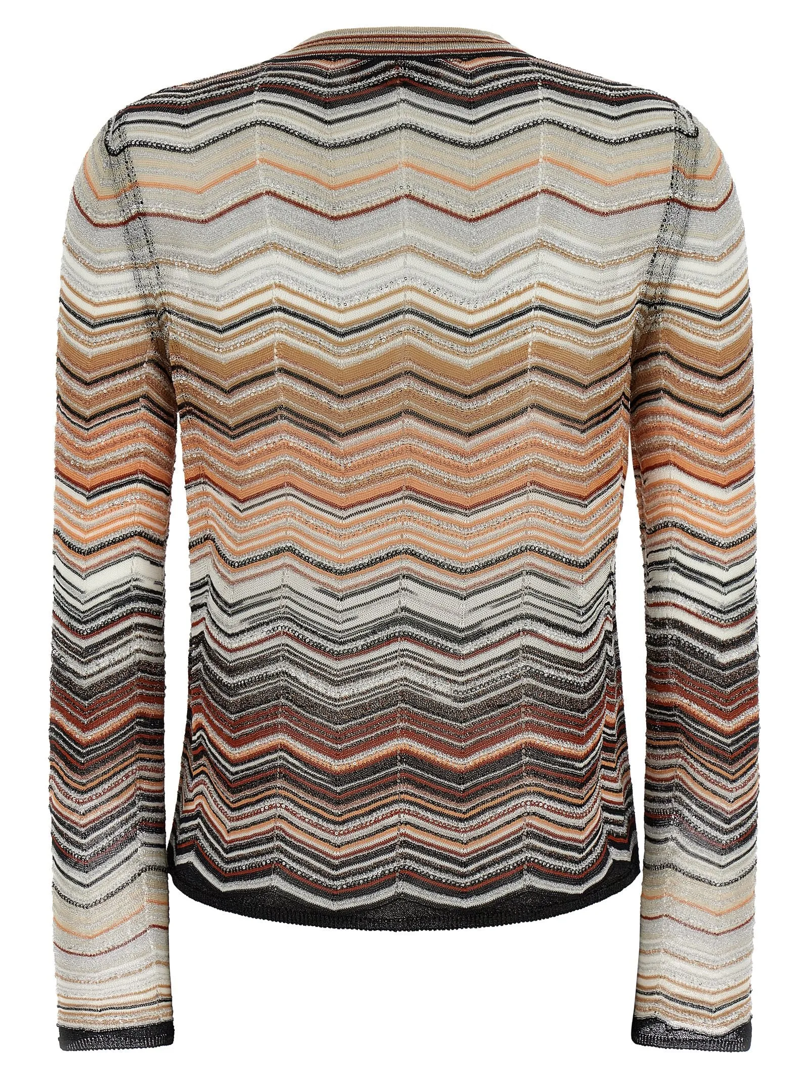 Chevron lamé cardigan sold by Lord & Taylor product image thumbnail 2