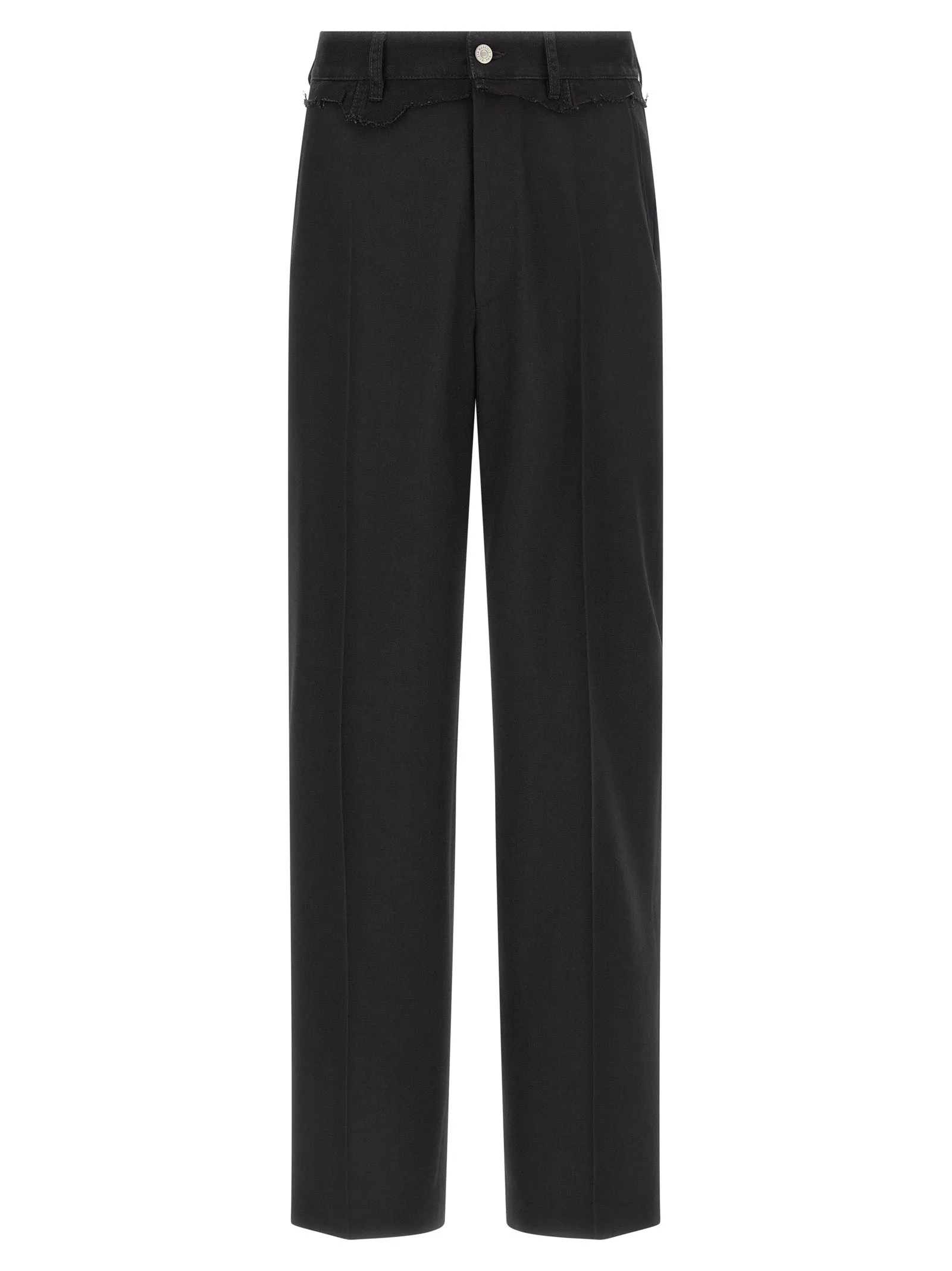 Denim insert pants sold by Lord & Taylor