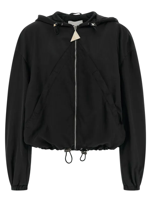 Hooded bomber jacket sold by Lord & Taylor