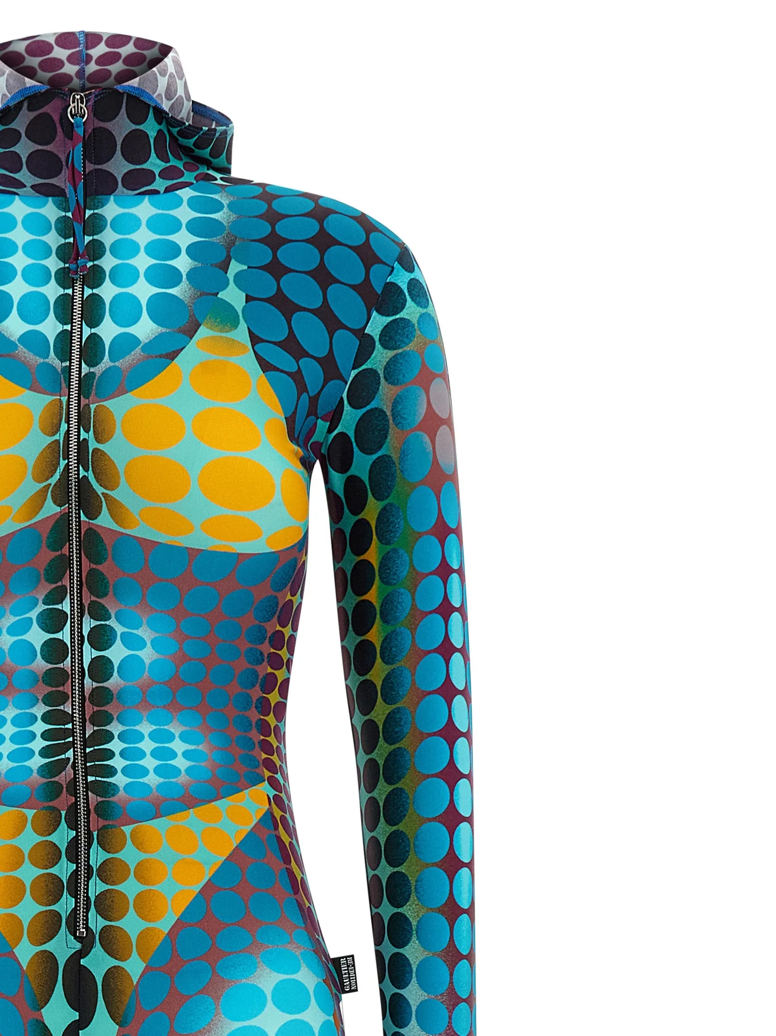 'Re-edition - The Blue dots Print' jumpsuit sold by Lord & Taylor product image thumbnail 3