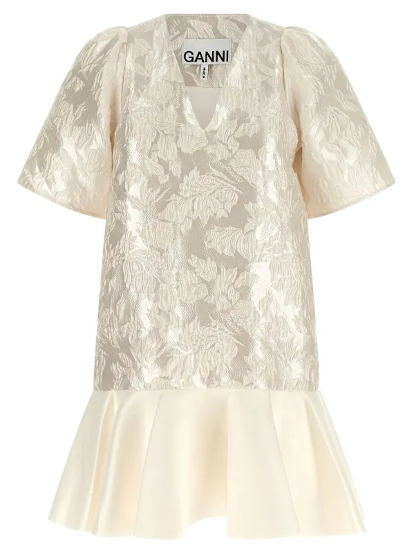 'Satin Cloque' mini dress sold by Lord & Taylor