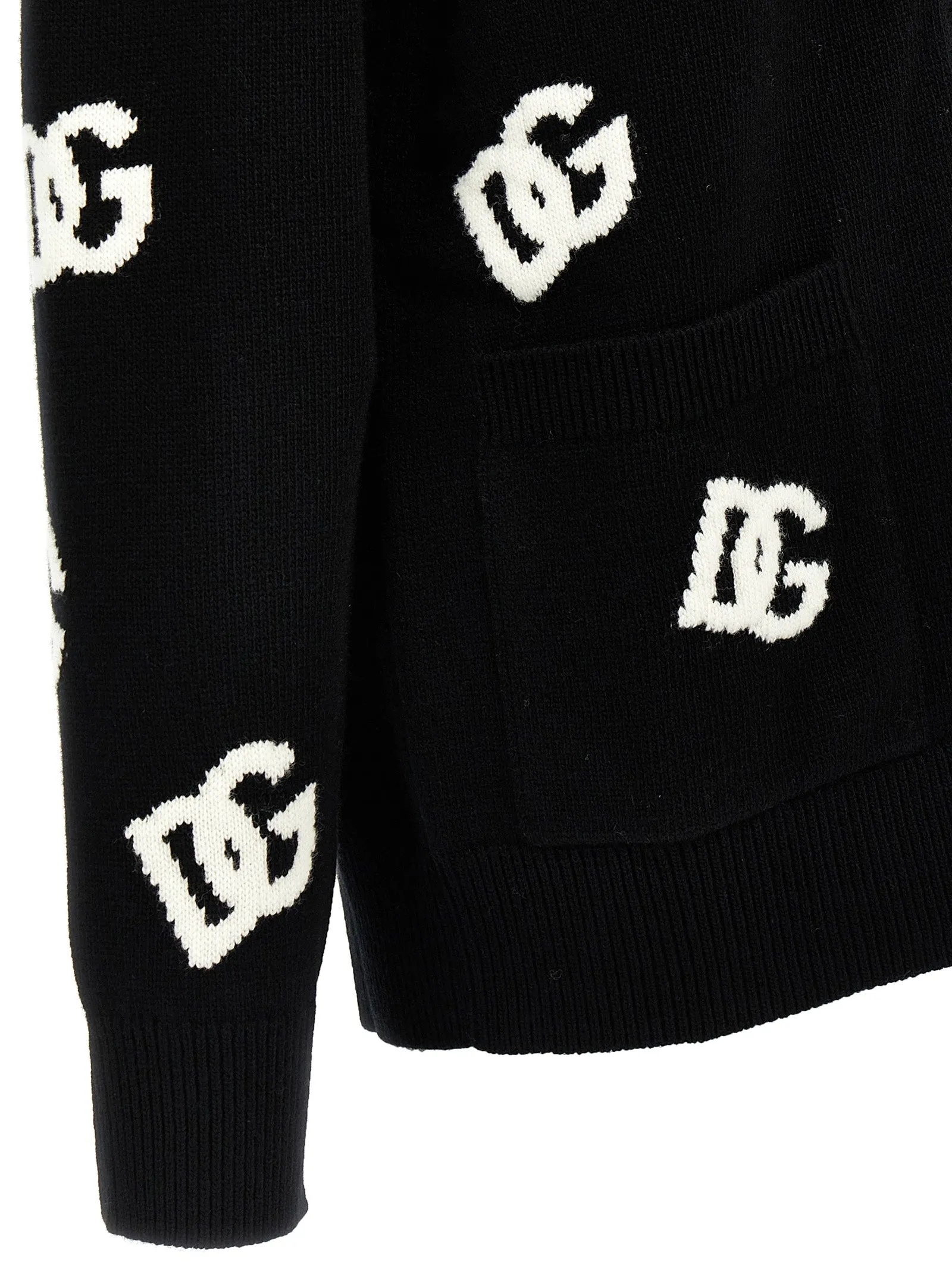 Jacquard logo cardigan sold by Lord & Taylor product image thumbnail 4