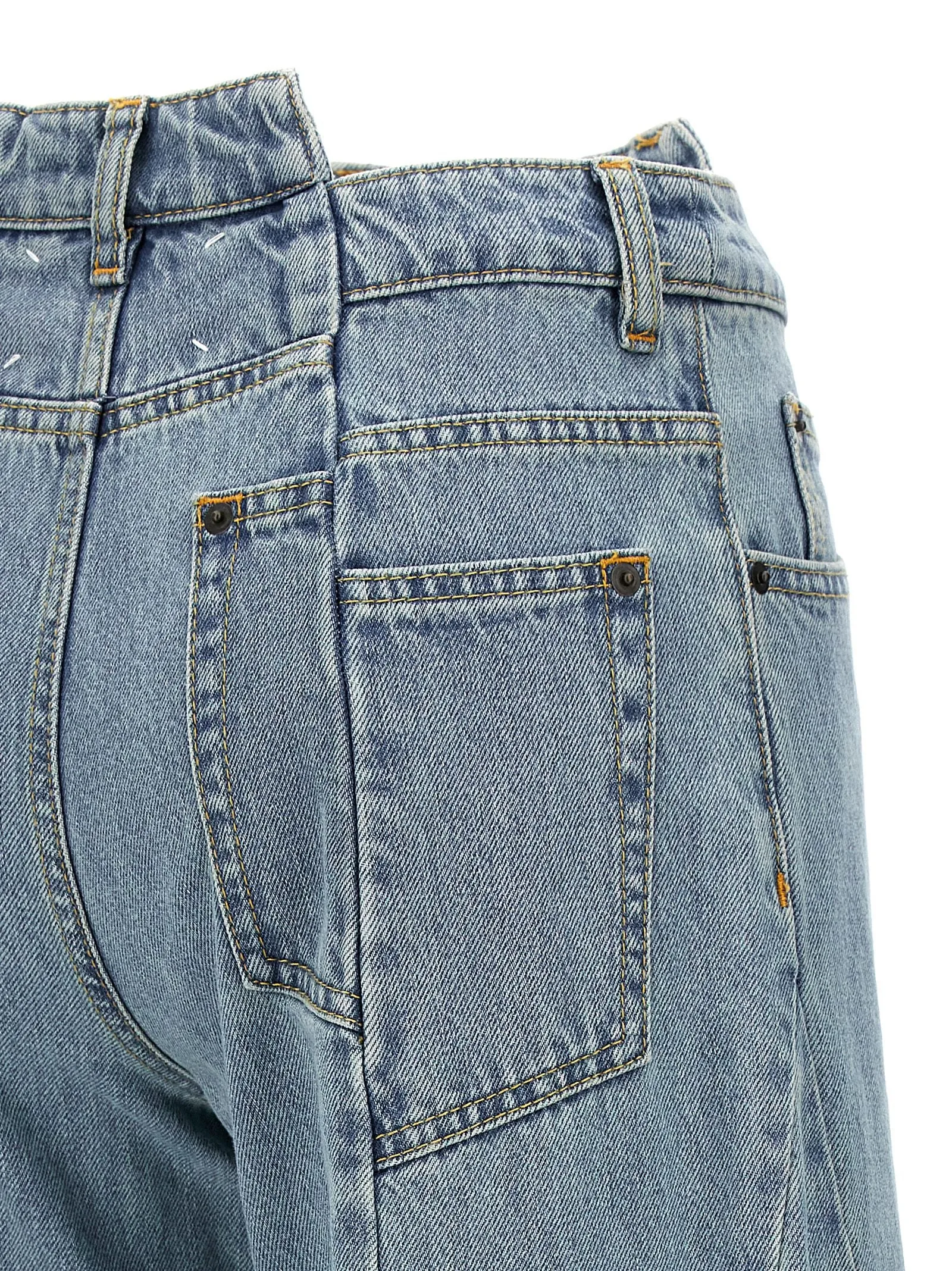 Jeans asymmetrical waist sold by Lord & Taylor product image thumbnail 4