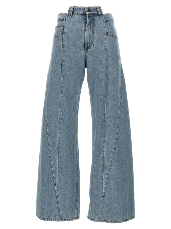 Jeans asymmetrical waist made by Maison Margiela