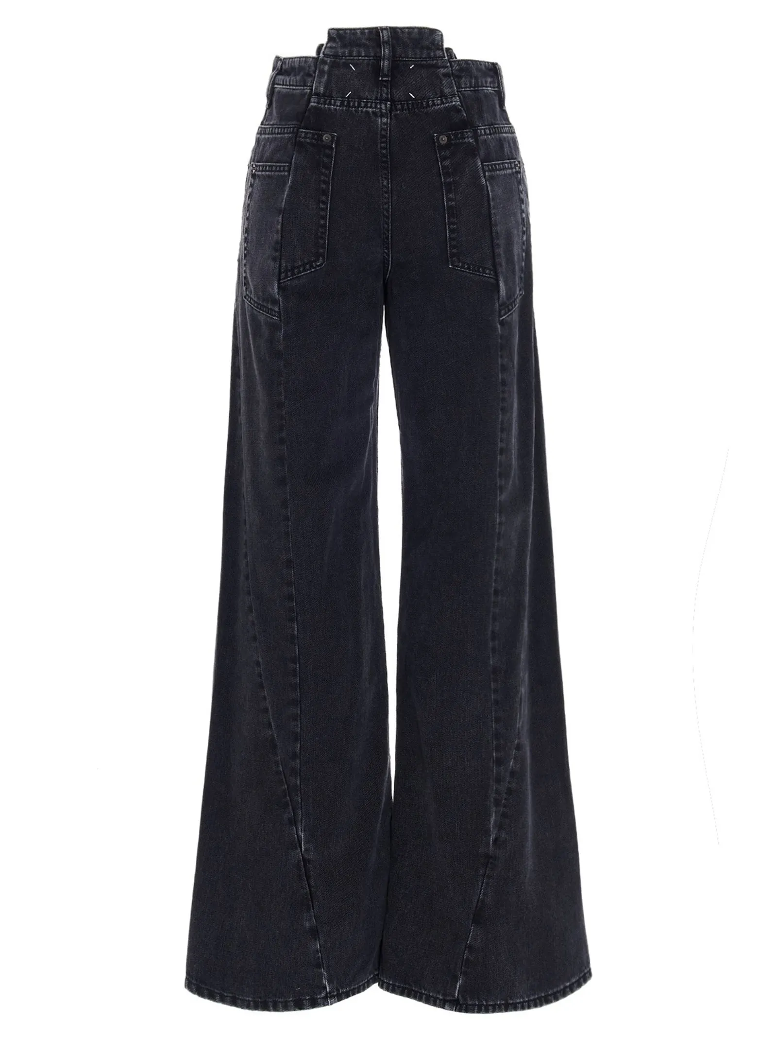 Jeans asymmetrical waist sold by Lord & Taylor product image thumbnail 3