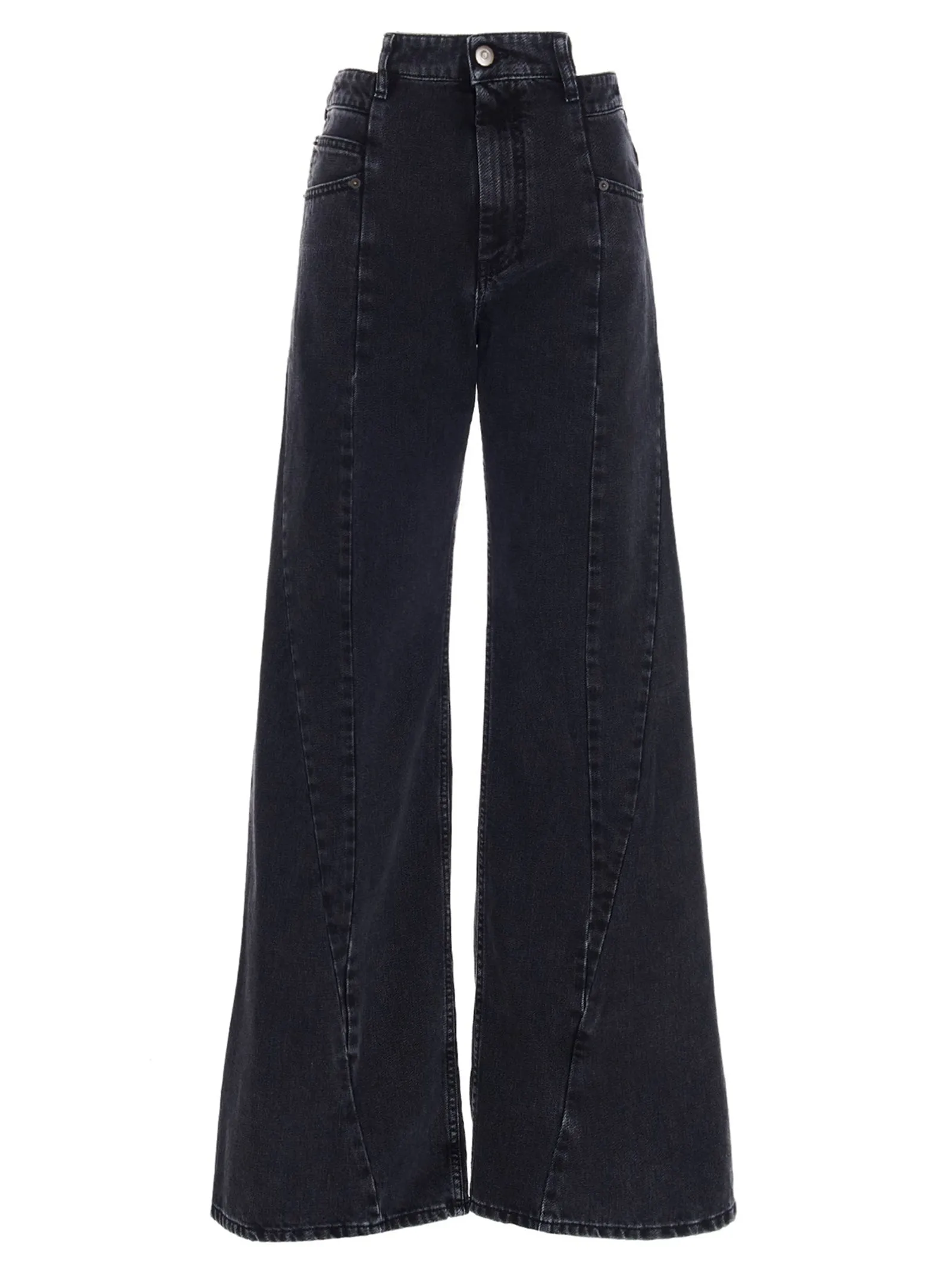 Jeans asymmetrical waist sold by Lord & Taylor