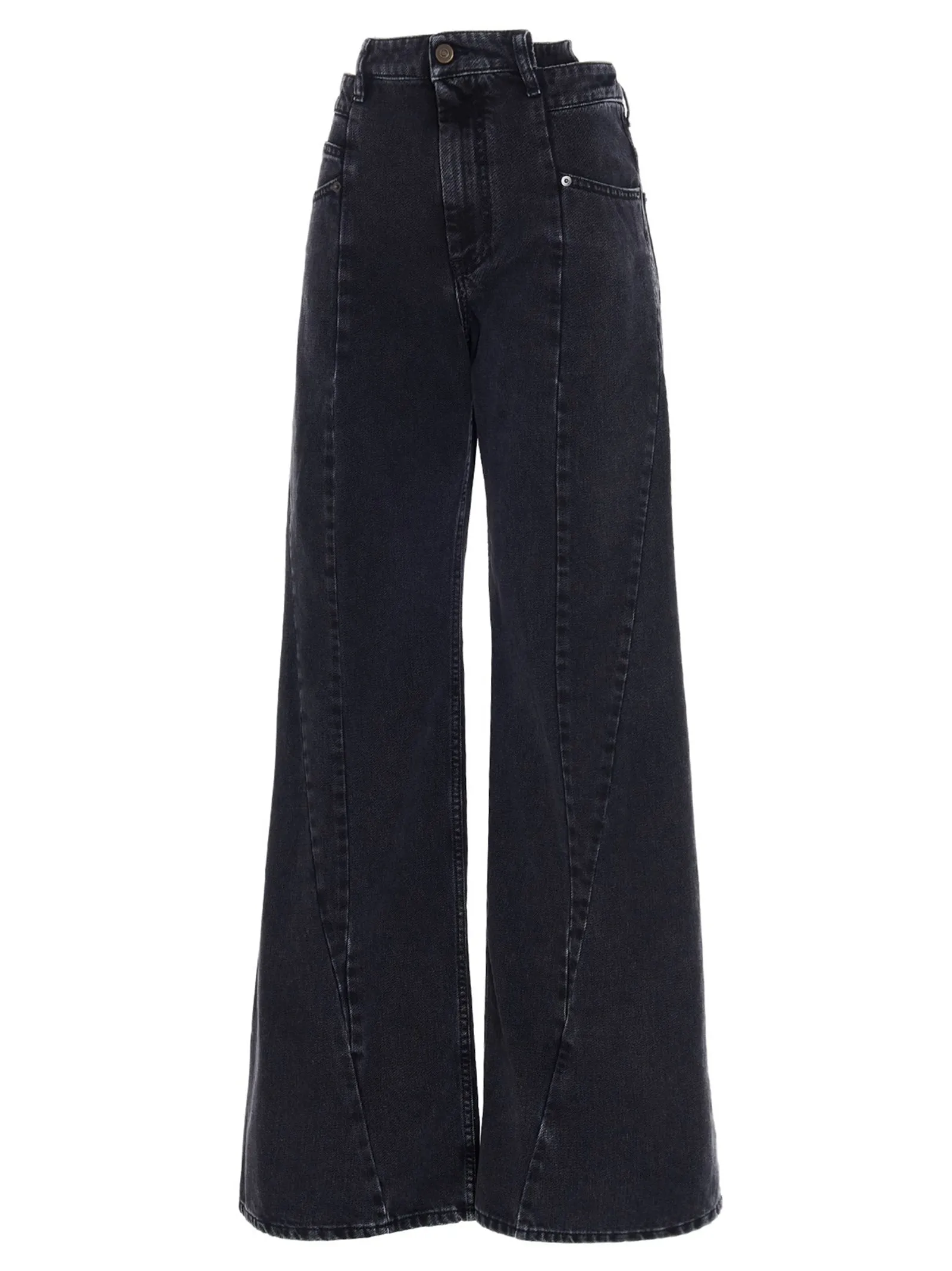 Jeans asymmetrical waist sold by Lord & Taylor product image thumbnail 2