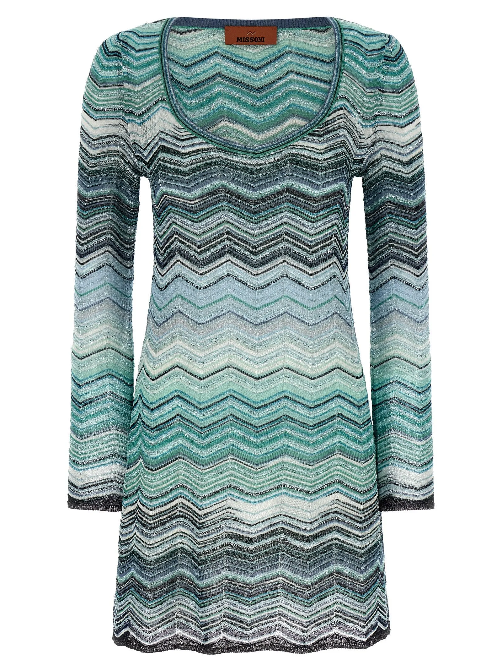 Chevron lamé dress sold by Lord & Taylor