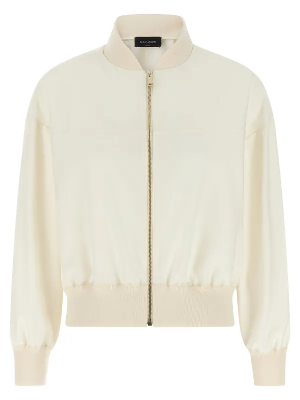 Insert bomber jacket sold by Lord & Taylor