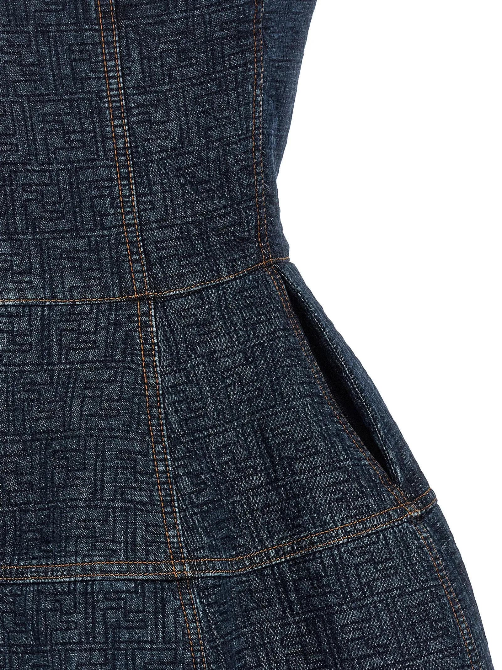 'FF' denim dress sold by Lord & Taylor product image thumbnail 4