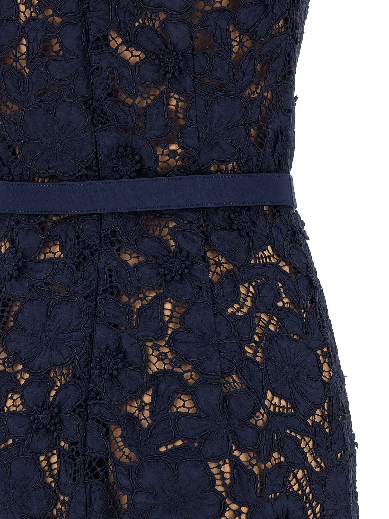 'Navy Guipure Lace Midi' dress sold by Lord & Taylor product image thumbnail 4