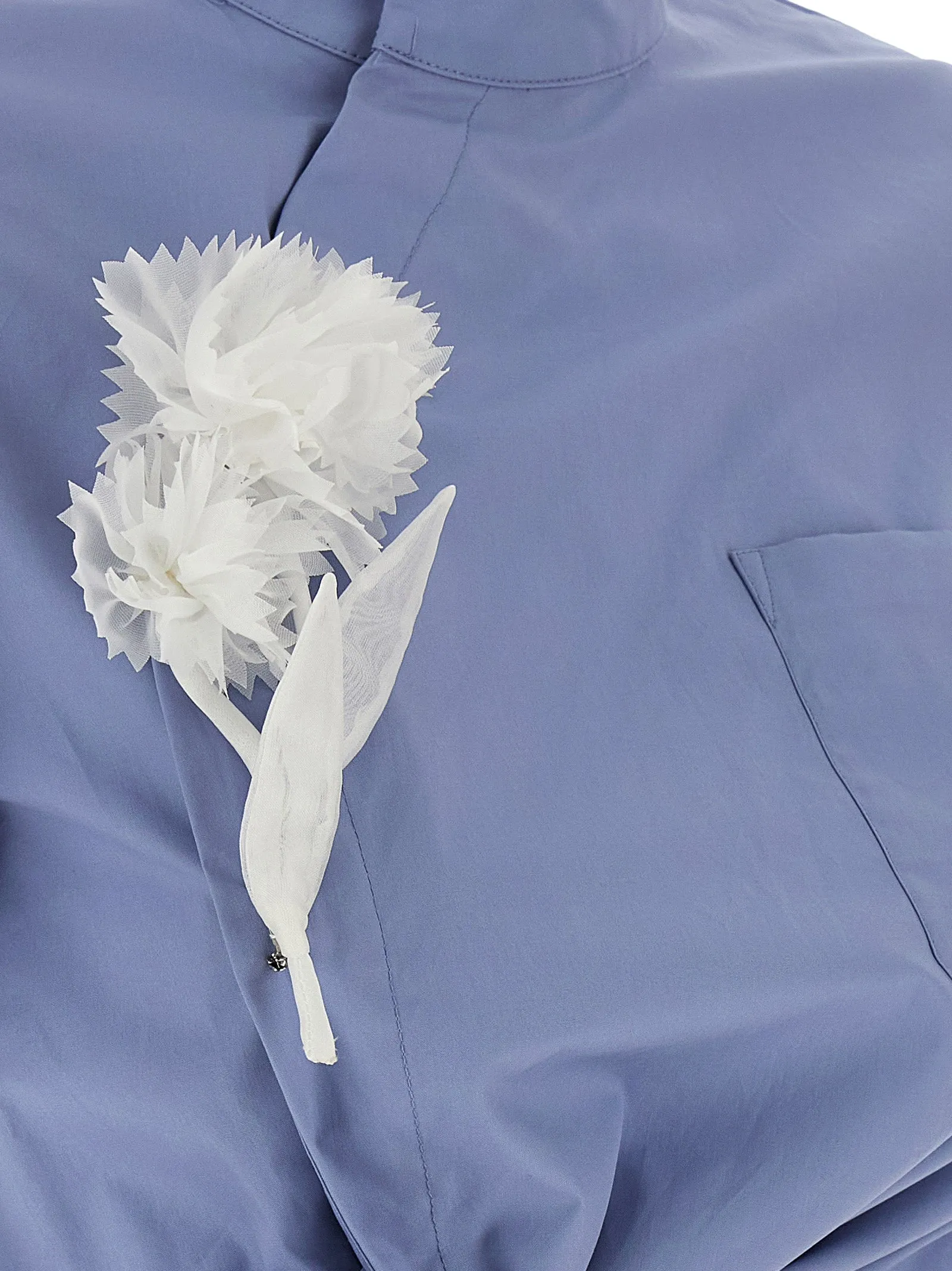 'Blue Cotton Tie Side' top sold by Lord & Taylor product image thumbnail 4