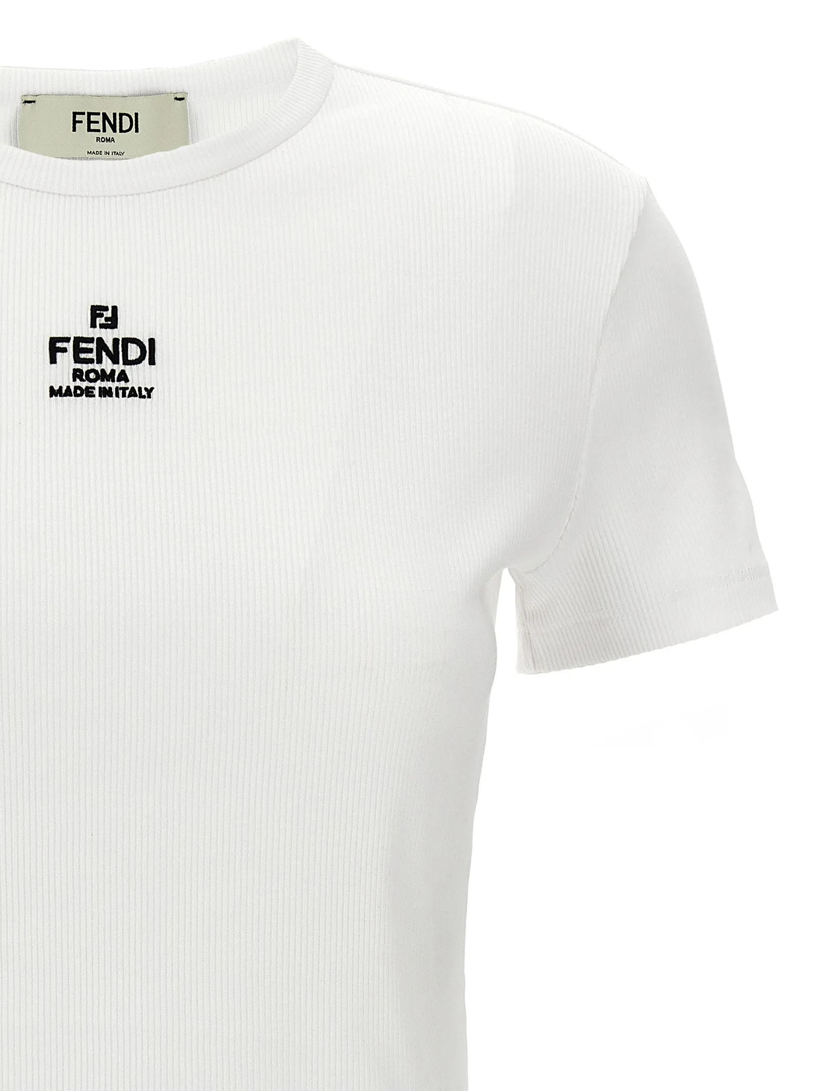 'Fendi' cropped T-shirt sold by Lord & Taylor product image thumbnail 3