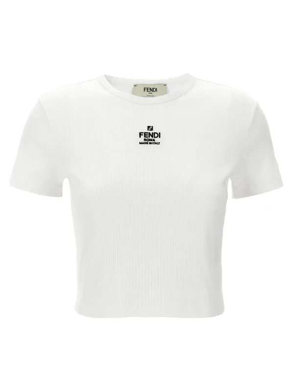 'Fendi' cropped T-shirt sold by Lord & Taylor