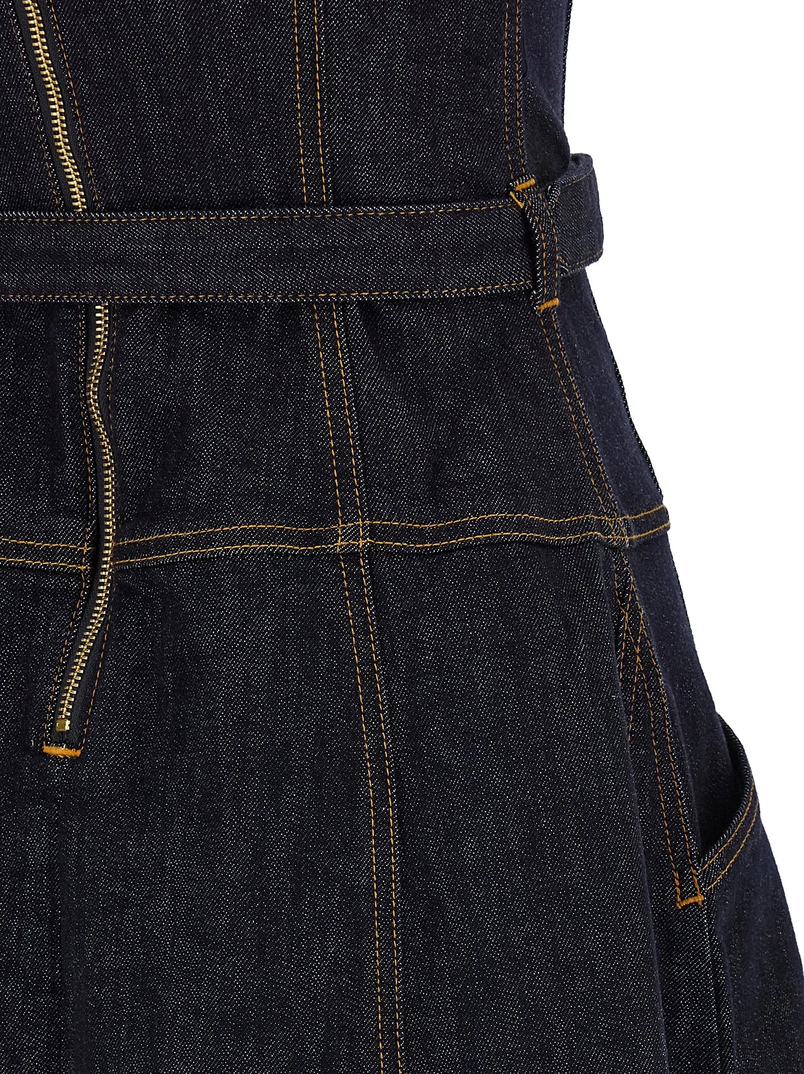 'Indigo Denim Flared Midi' dress sold by Lord & Taylor product image thumbnail 4