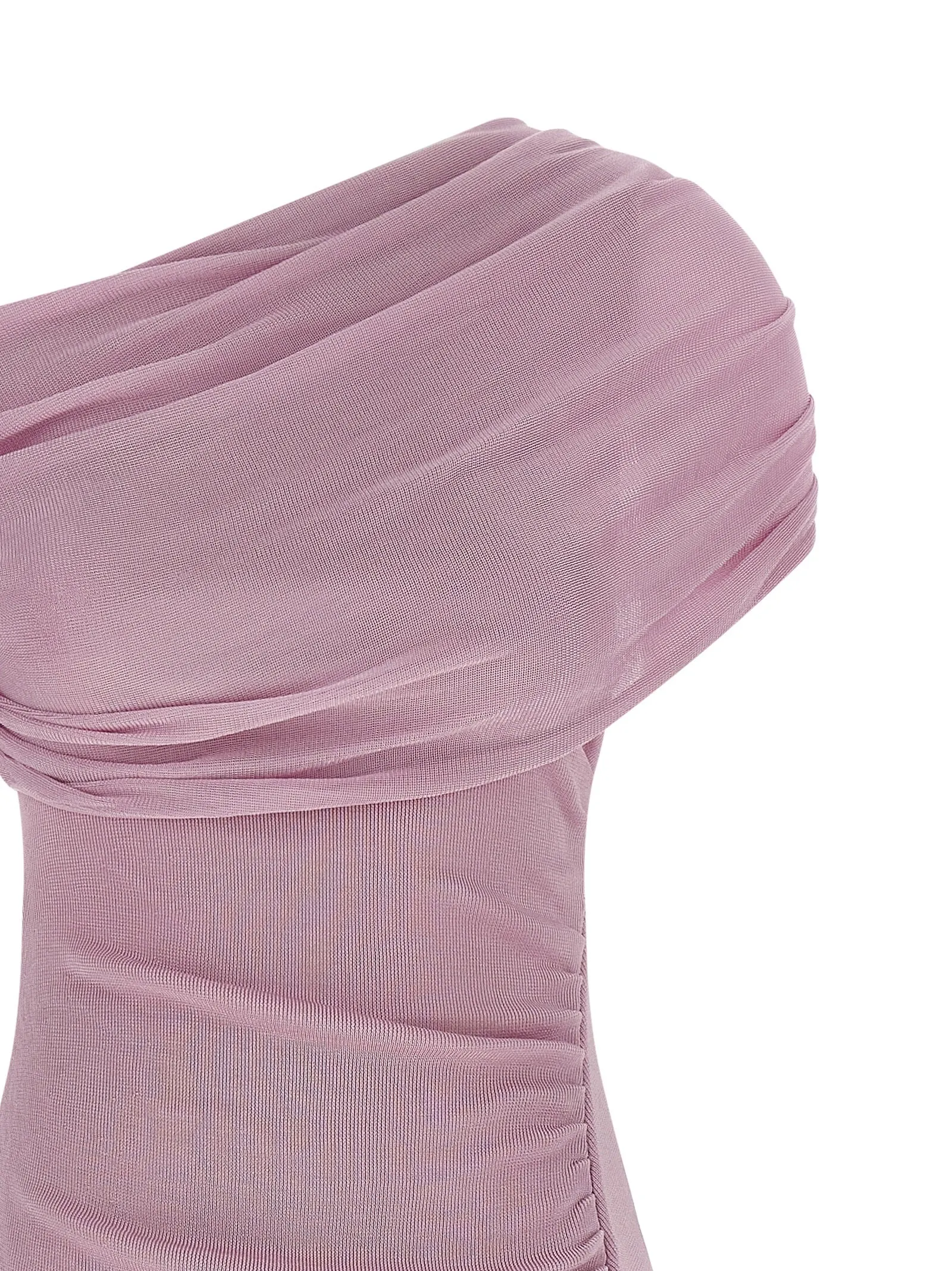 'Pink Cotton Draped Knit Midi' dress sold by Lord & Taylor product image thumbnail 3