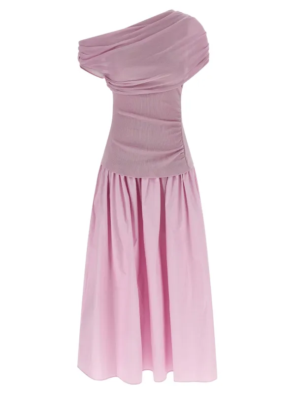 'Pink Cotton Draped Knit Midi' dress sold by Lord & Taylor