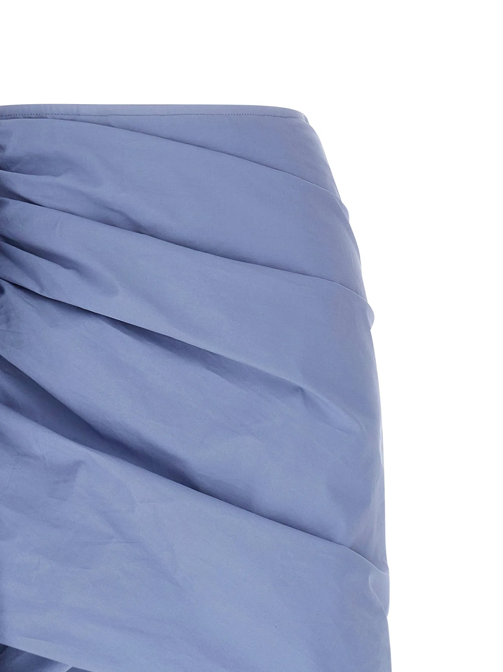 'Blue Cotton Tie Side Mini' skirt sold by Lord & Taylor product image thumbnail 3