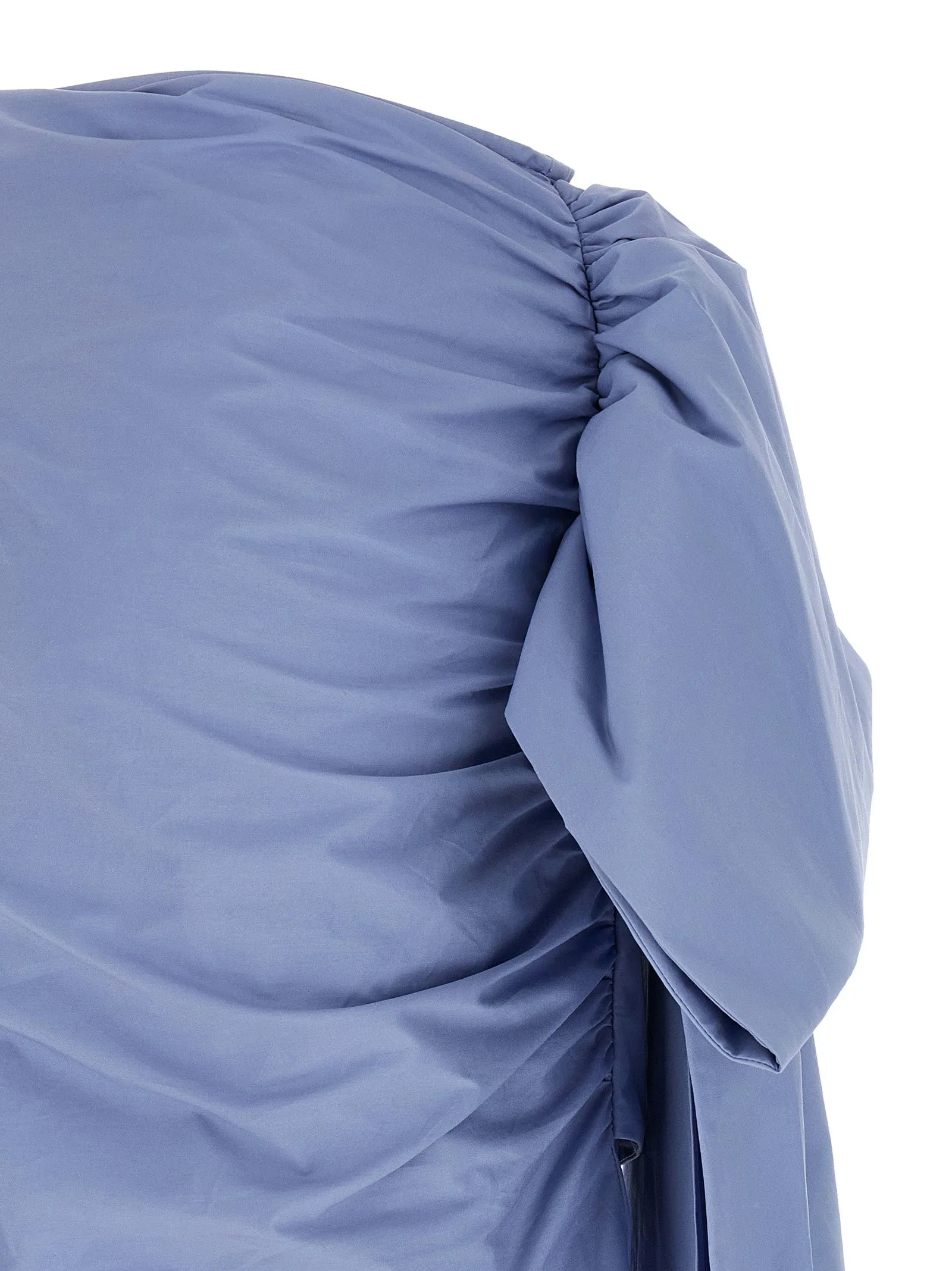 'Blue Cotton Tie Side Mini' skirt sold by Lord & Taylor product image thumbnail 4