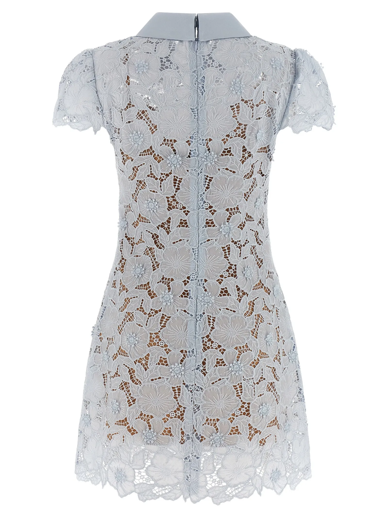 'Blue Guipure Lace Mini' dress sold by Lord & Taylor product image thumbnail 2