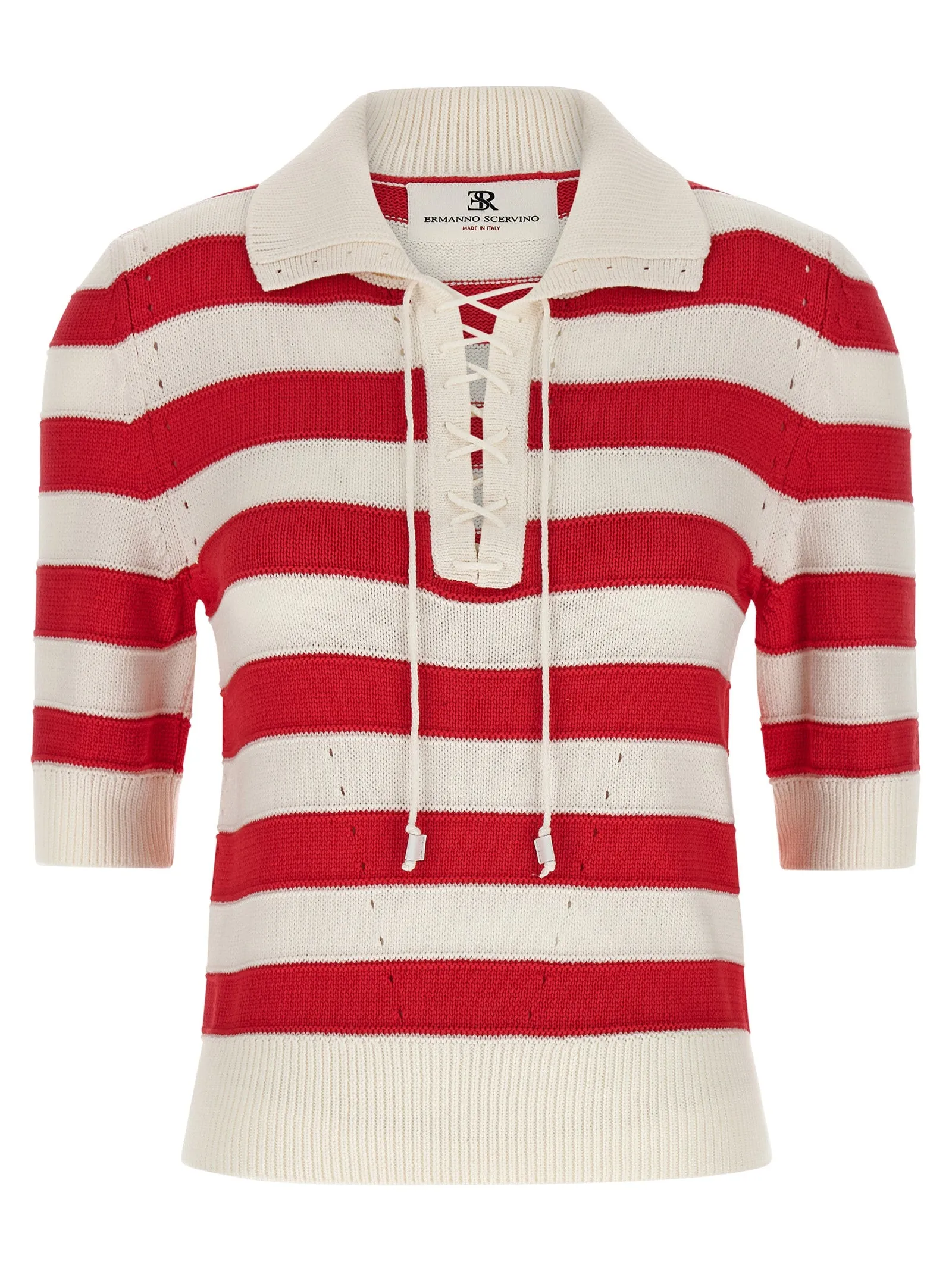 Crochet polo shirt sold by Lord & Taylor
