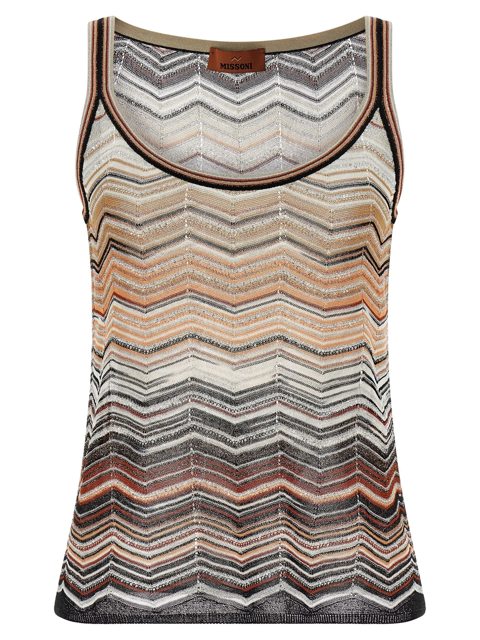 Tank top chevron lamé sold by Lord & Taylor