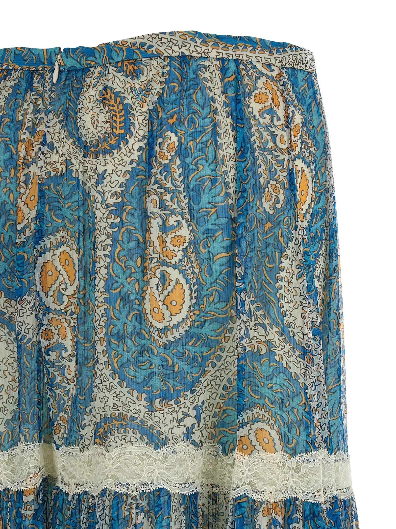 Lace insert skirt sold by Lord & Taylor product image thumbnail 4