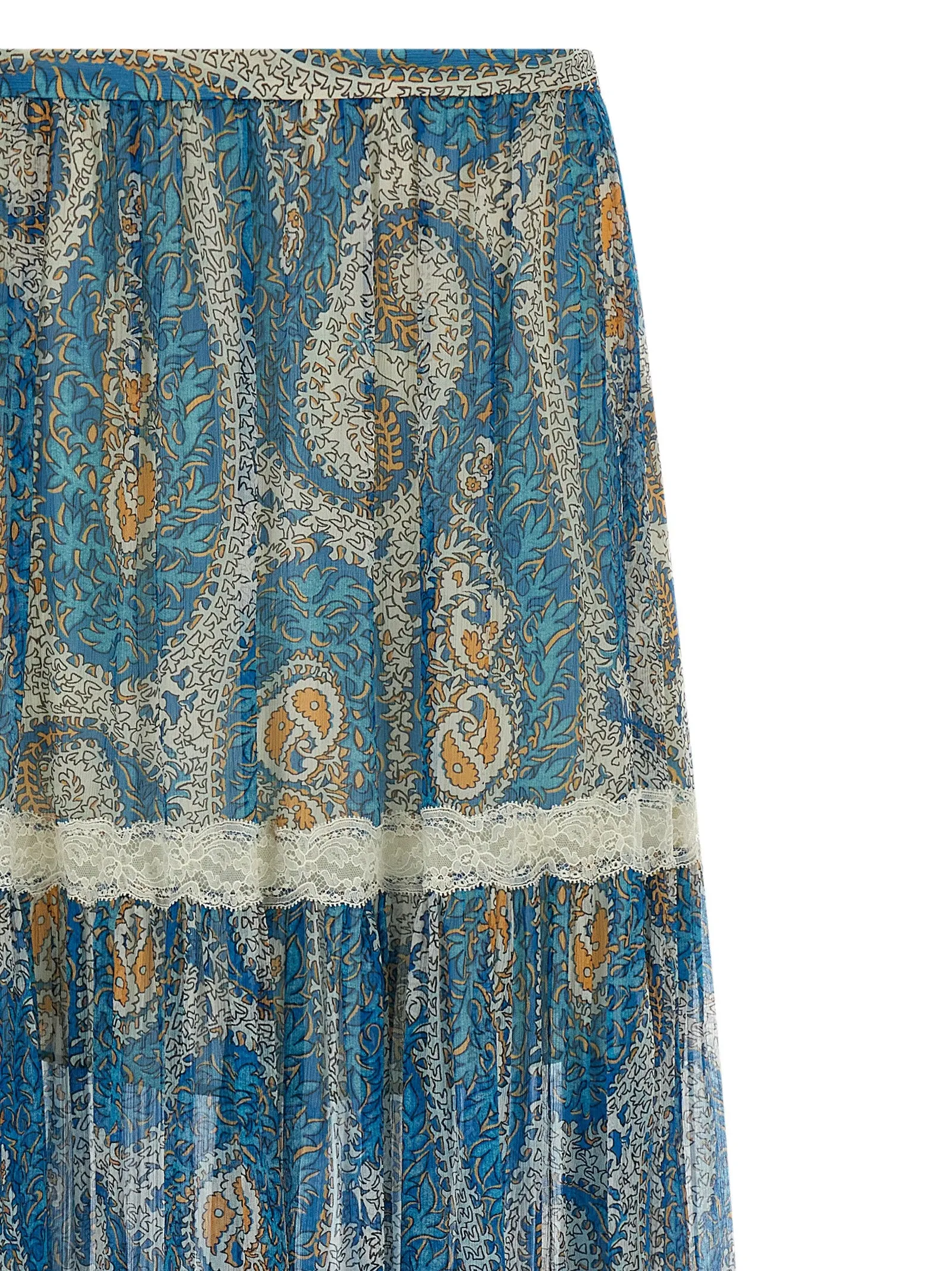 Lace insert skirt sold by Lord & Taylor product image thumbnail 3
