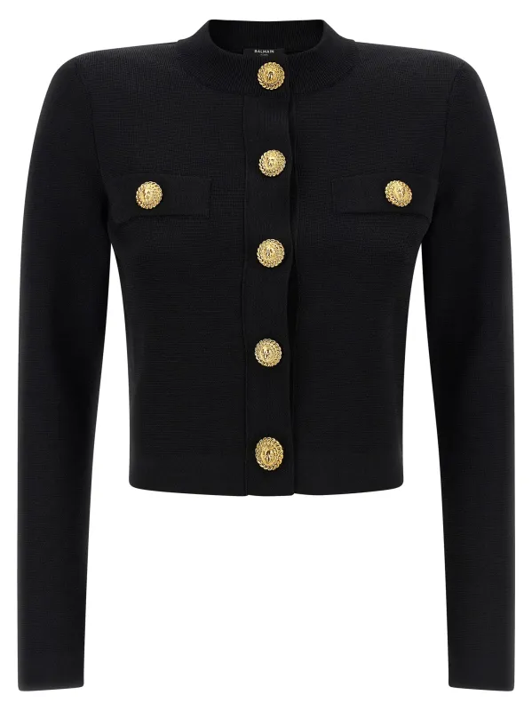 Cropped cardigan made by Balmain