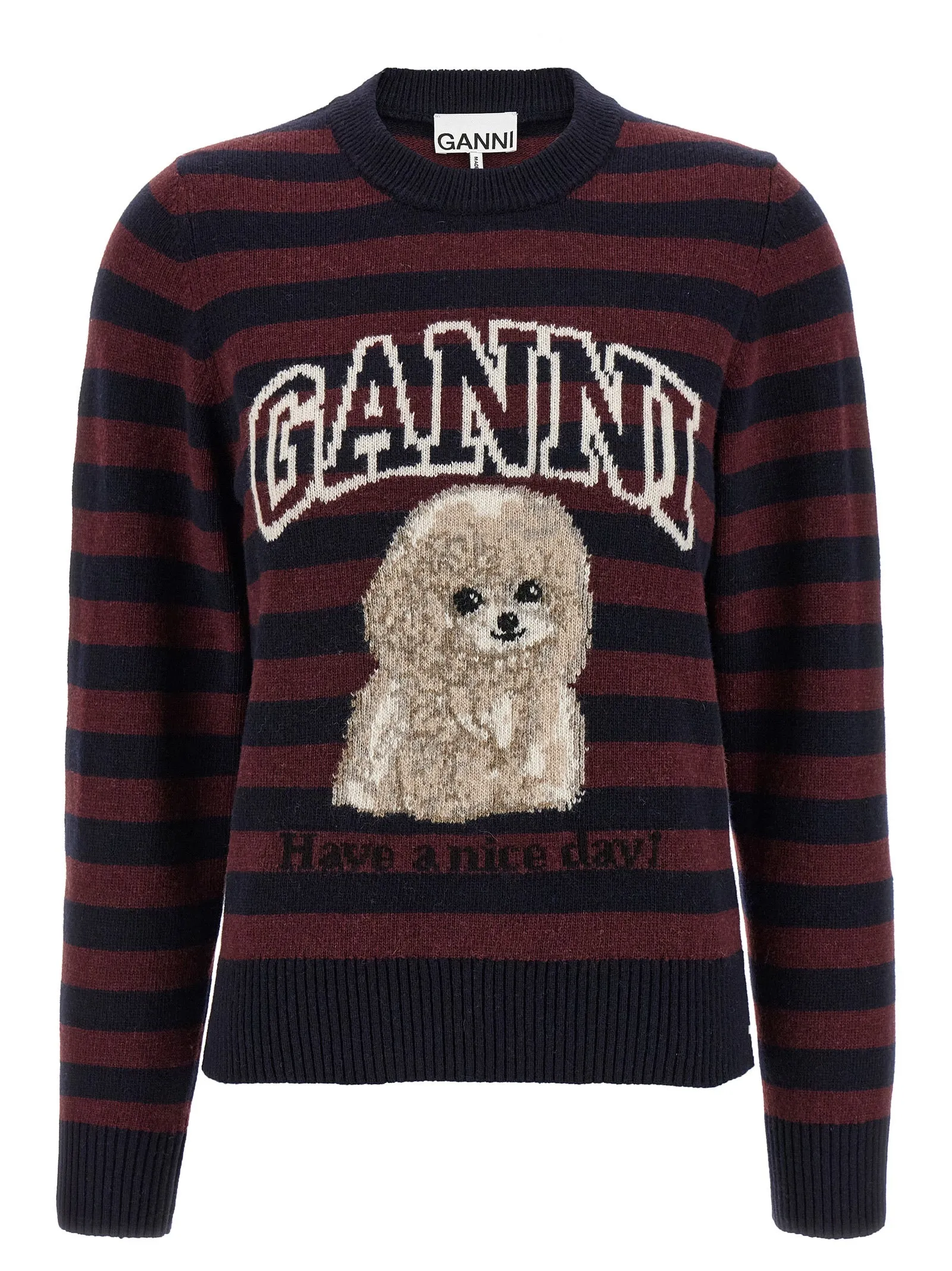 'Graphic Wool Mix Poodle Stripe' sweater sold by Lord & Taylor