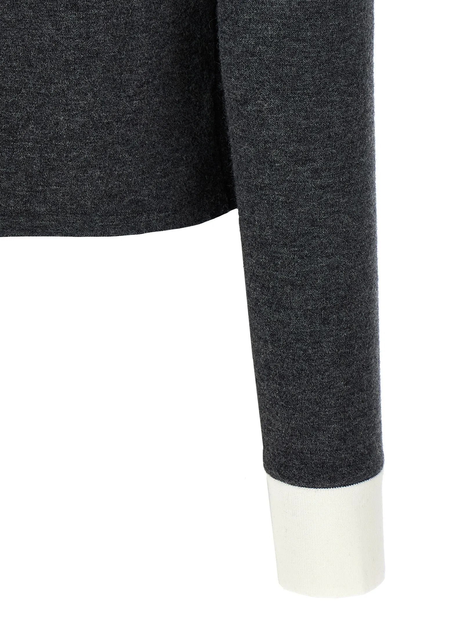 'Grey Contrast Collar' cardigan sold by Lord & Taylor product image thumbnail 4