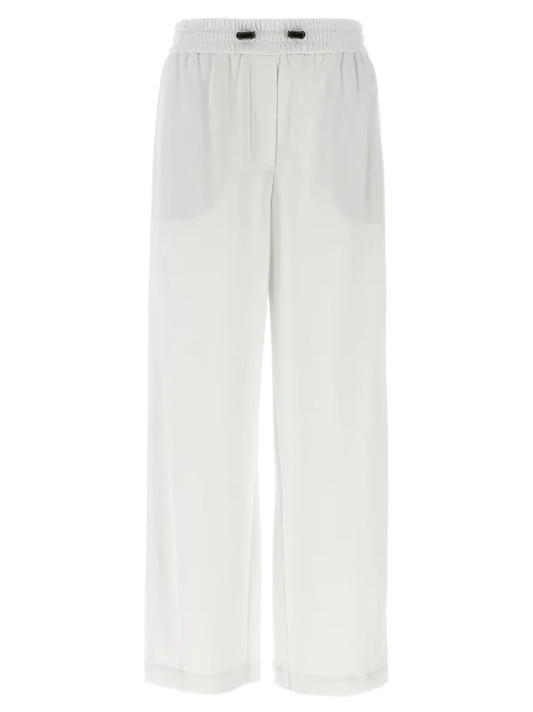 Piqué cotton joggers made by Brunello Cucinelli