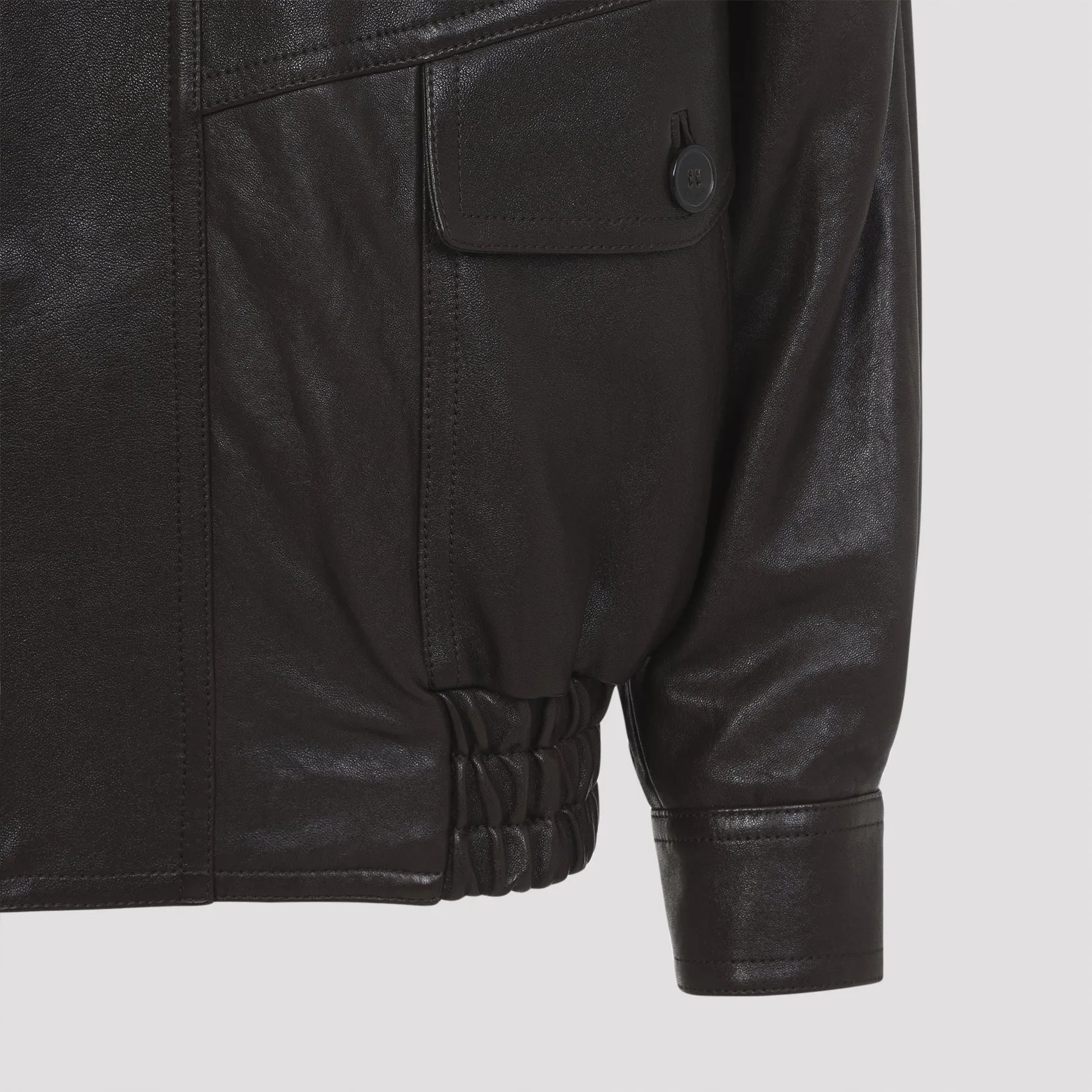 BROWN LAMB LEATHER JACKET sold by Lord & Taylor product image thumbnail 4