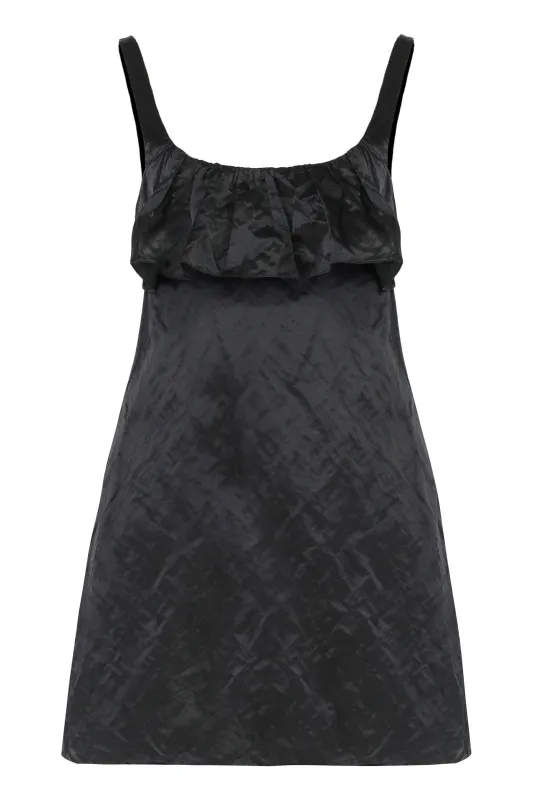 MINI DRESS WITHOUT SLEEVES IN WASHED TECHNICAL SATIN made by Chloe