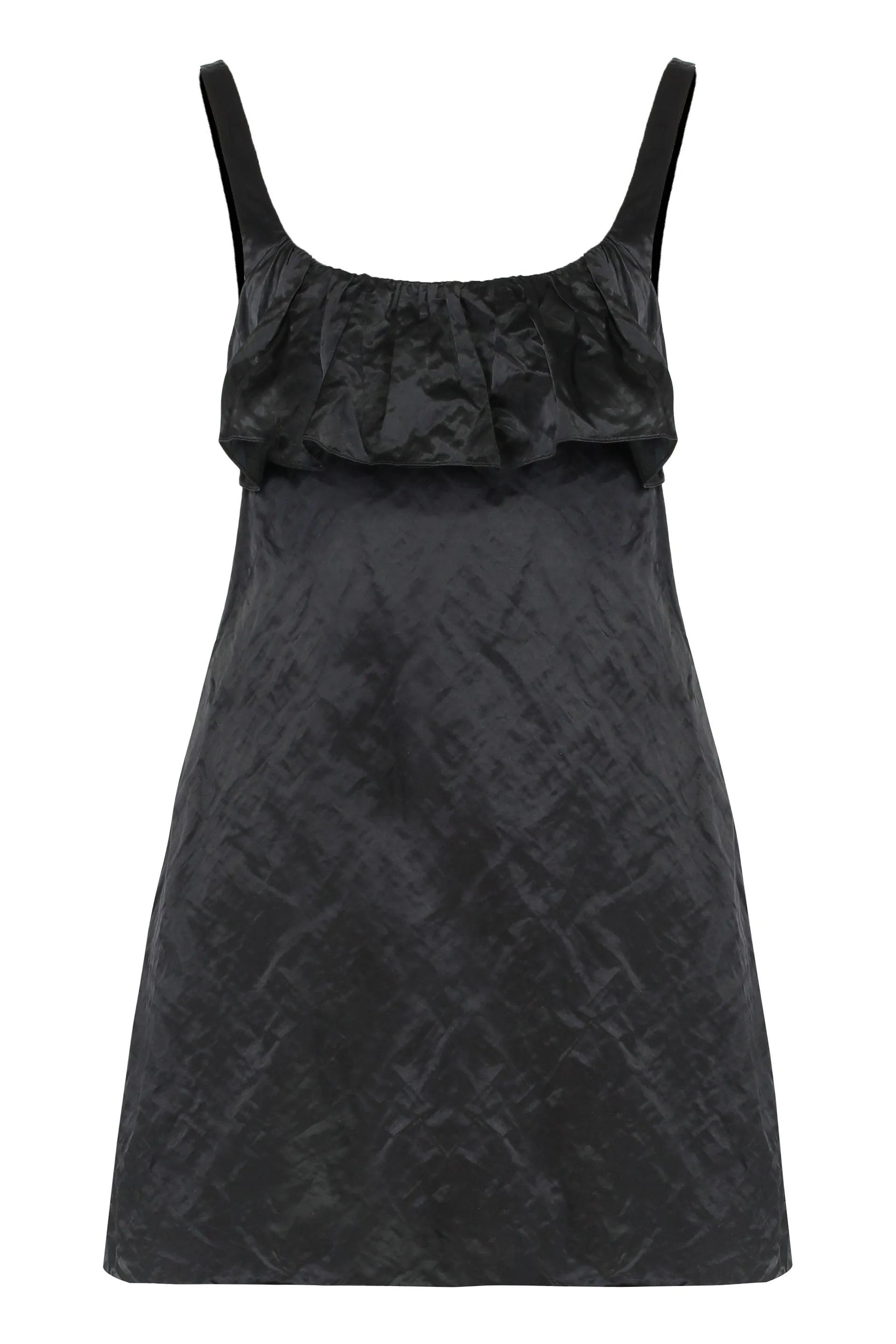 MINI DRESS WITHOUT SLEEVES IN WASHED TECHNICAL SATIN sold by Lord & Taylor