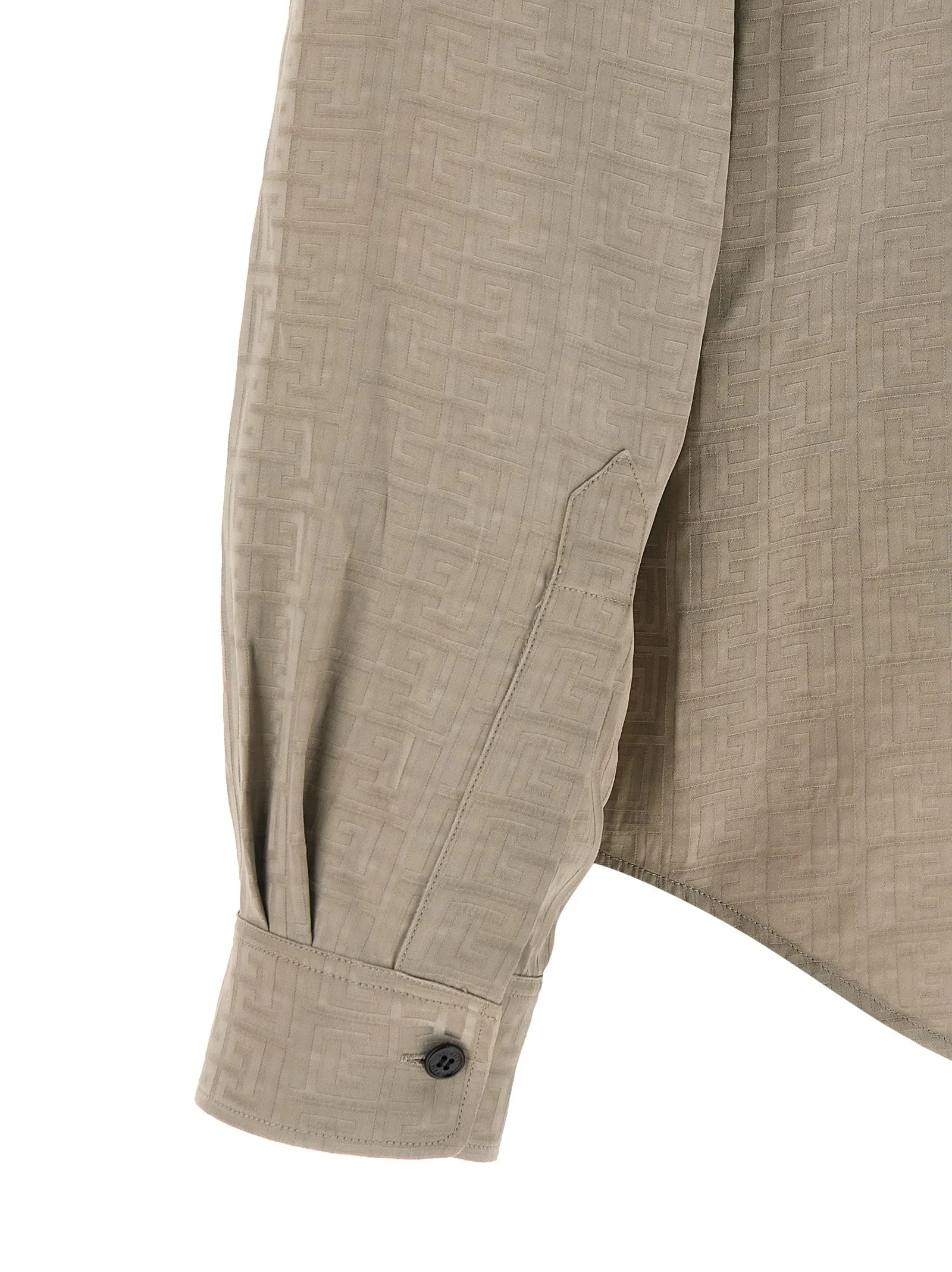 Jacquard monogram shirt sold by Lord & Taylor product image thumbnail 4