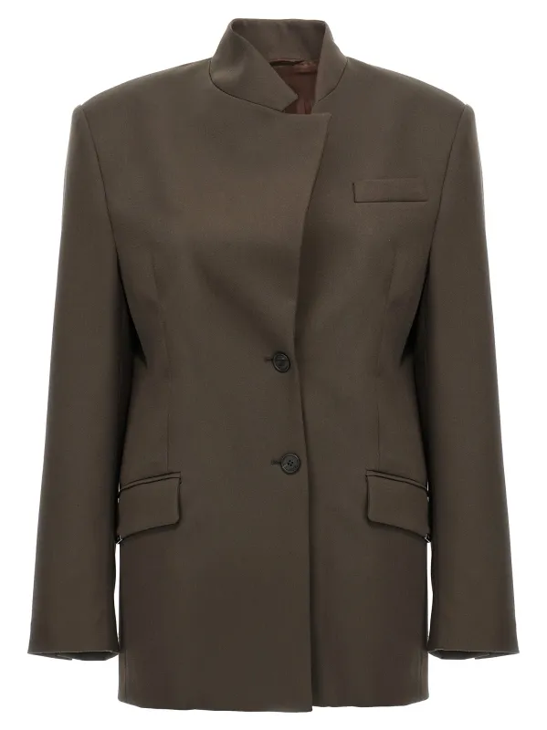 Maxi shoulder strap blazer made by The Attico