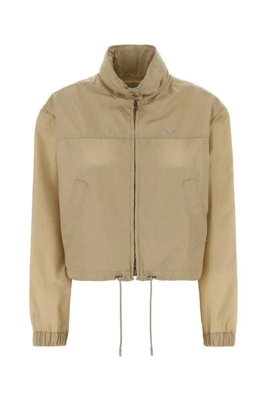 BEIGE RE-NYLON WINDBREAKER made by Prada