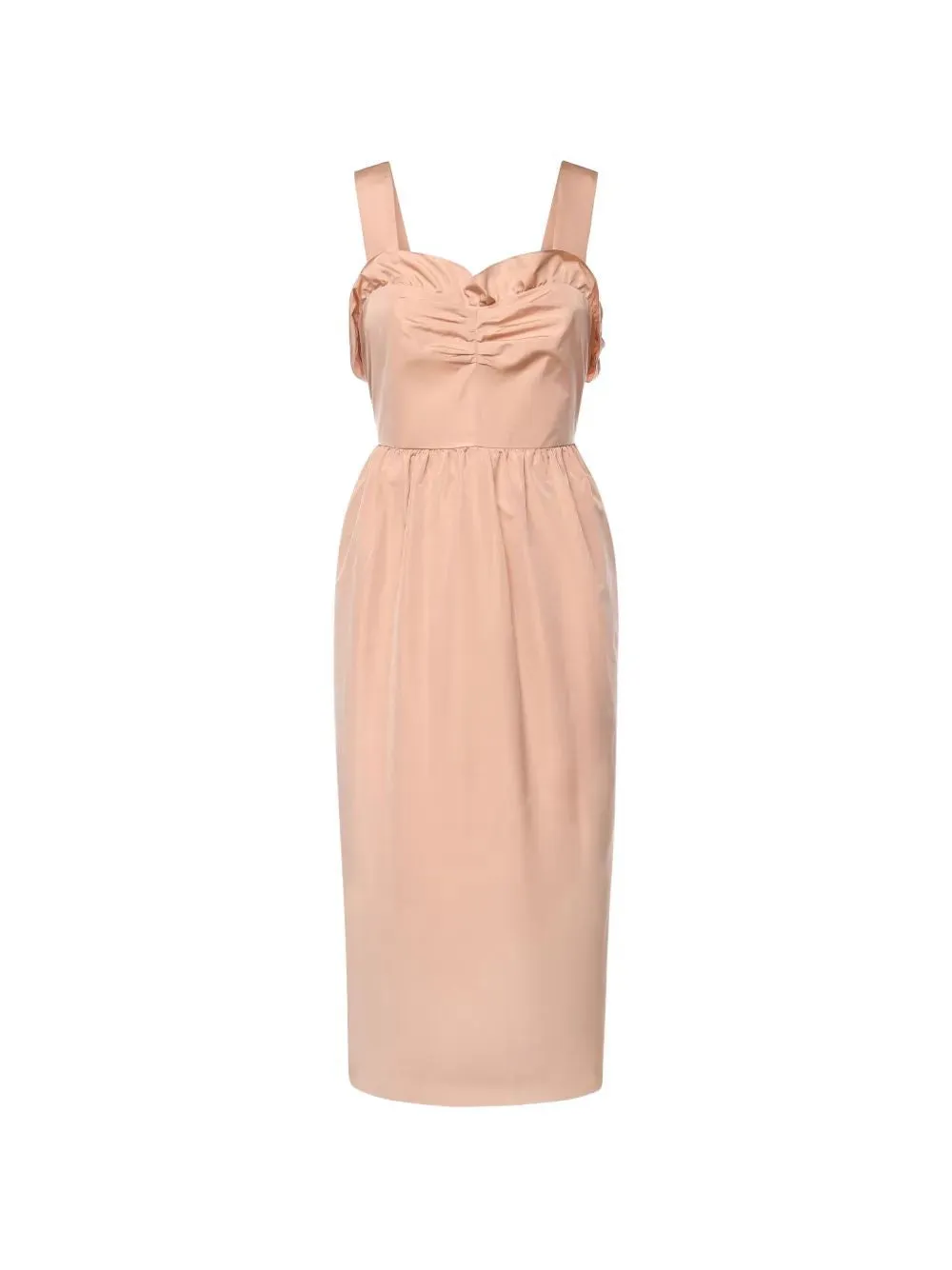 ROBE RUFFLED RUCHED MIDI DRESS sold by Lord & Taylor