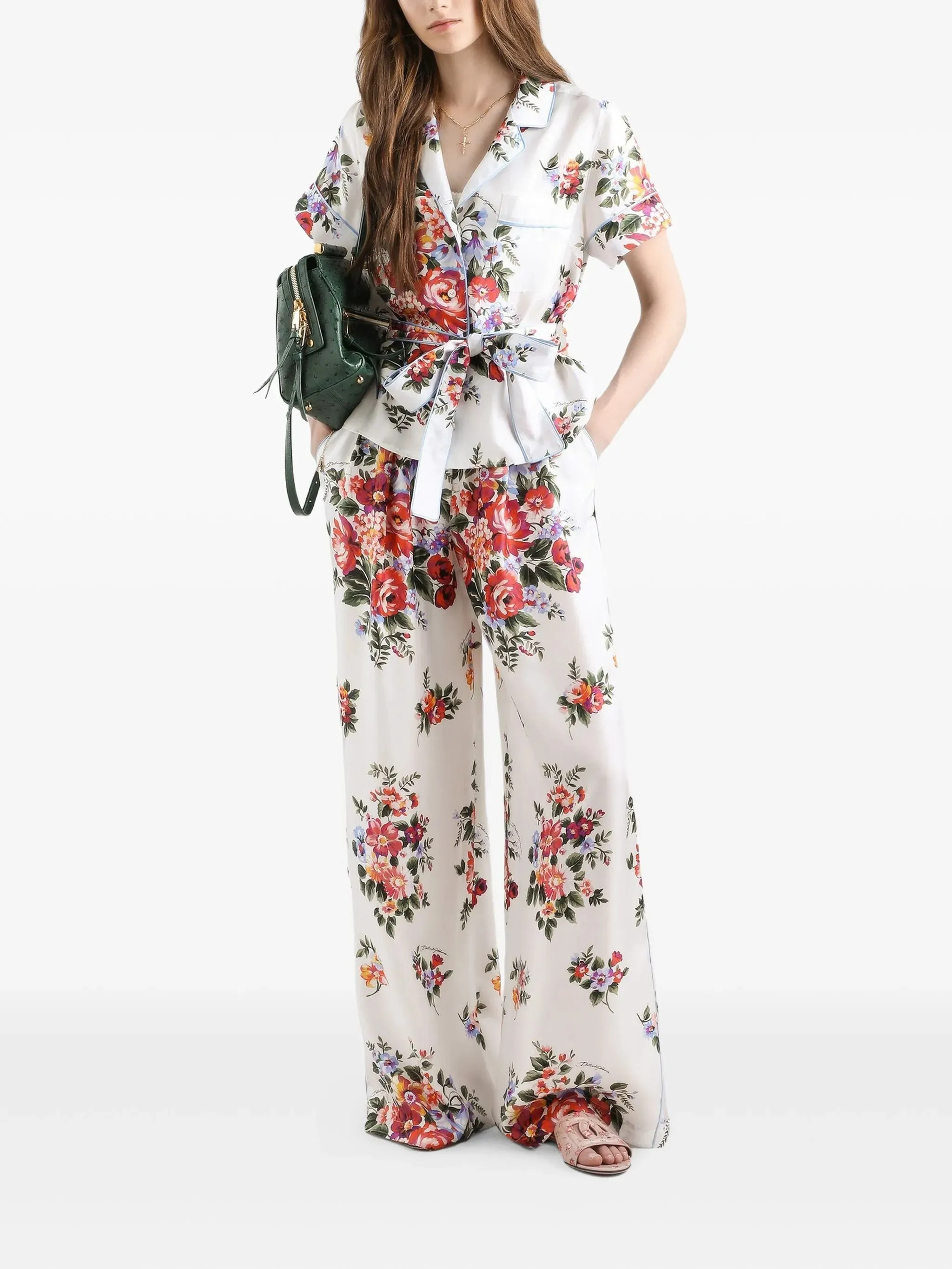 FLOWER BOUQUET-PRINT TWILL VANITY SHIRT sold by Lord & Taylor product image thumbnail 2