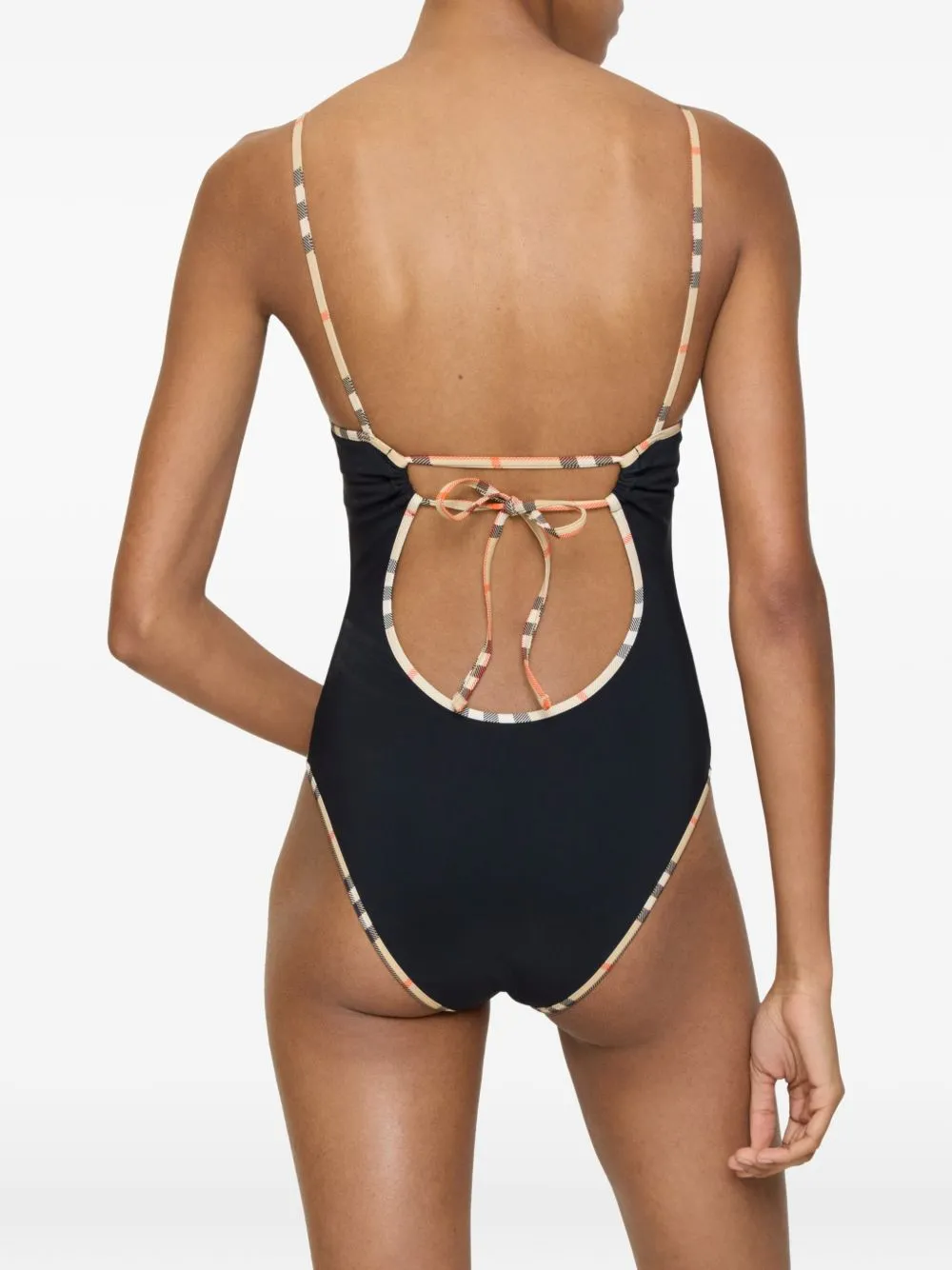 CHECK TRIM SWIMSUIT sold by Lord & Taylor product image thumbnail 3