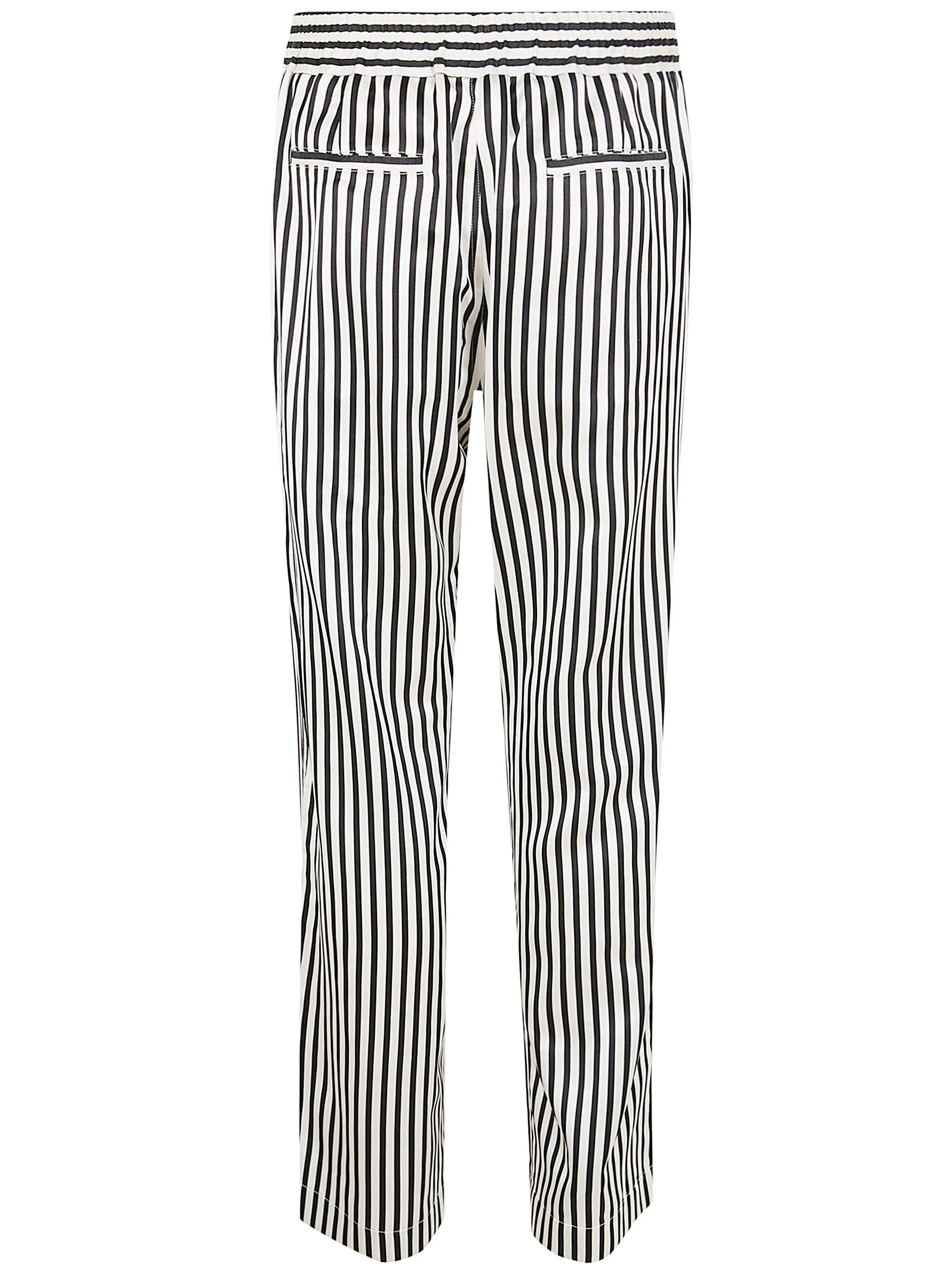 FLUID SILK BATON STRIPE PLEATED PIPING LOUNGE PANTS sold by Lord & Taylor product image thumbnail 2