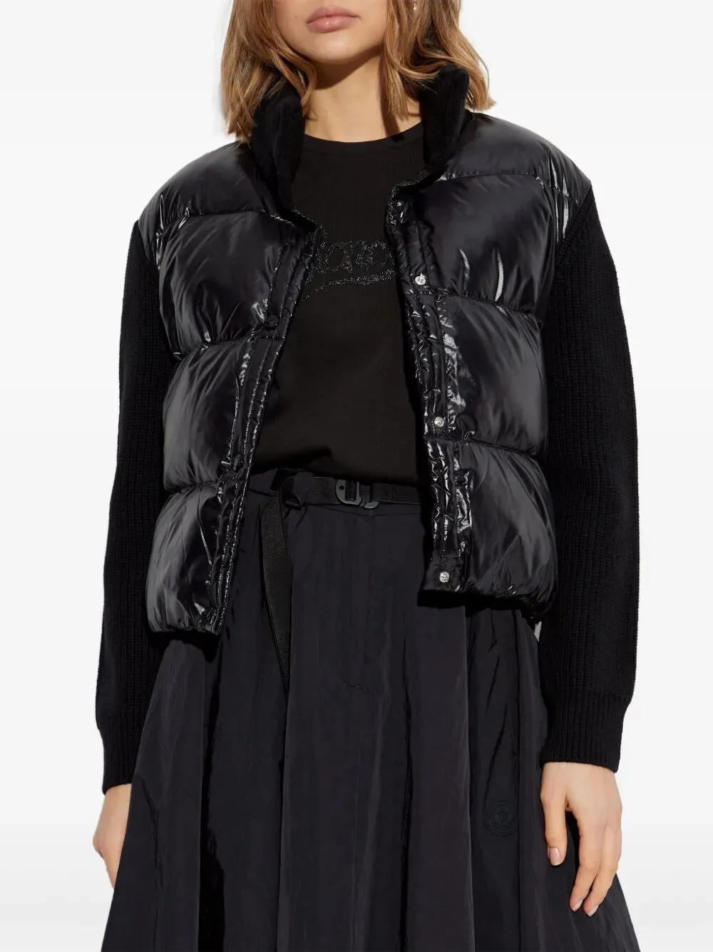 CARDIGAN WITH PADDED FRONT PANEL sold by Lord & Taylor product image thumbnail 3