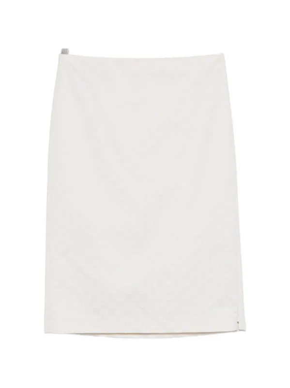 BEIGE POLYESTER MIX SKIRT made by Gucci